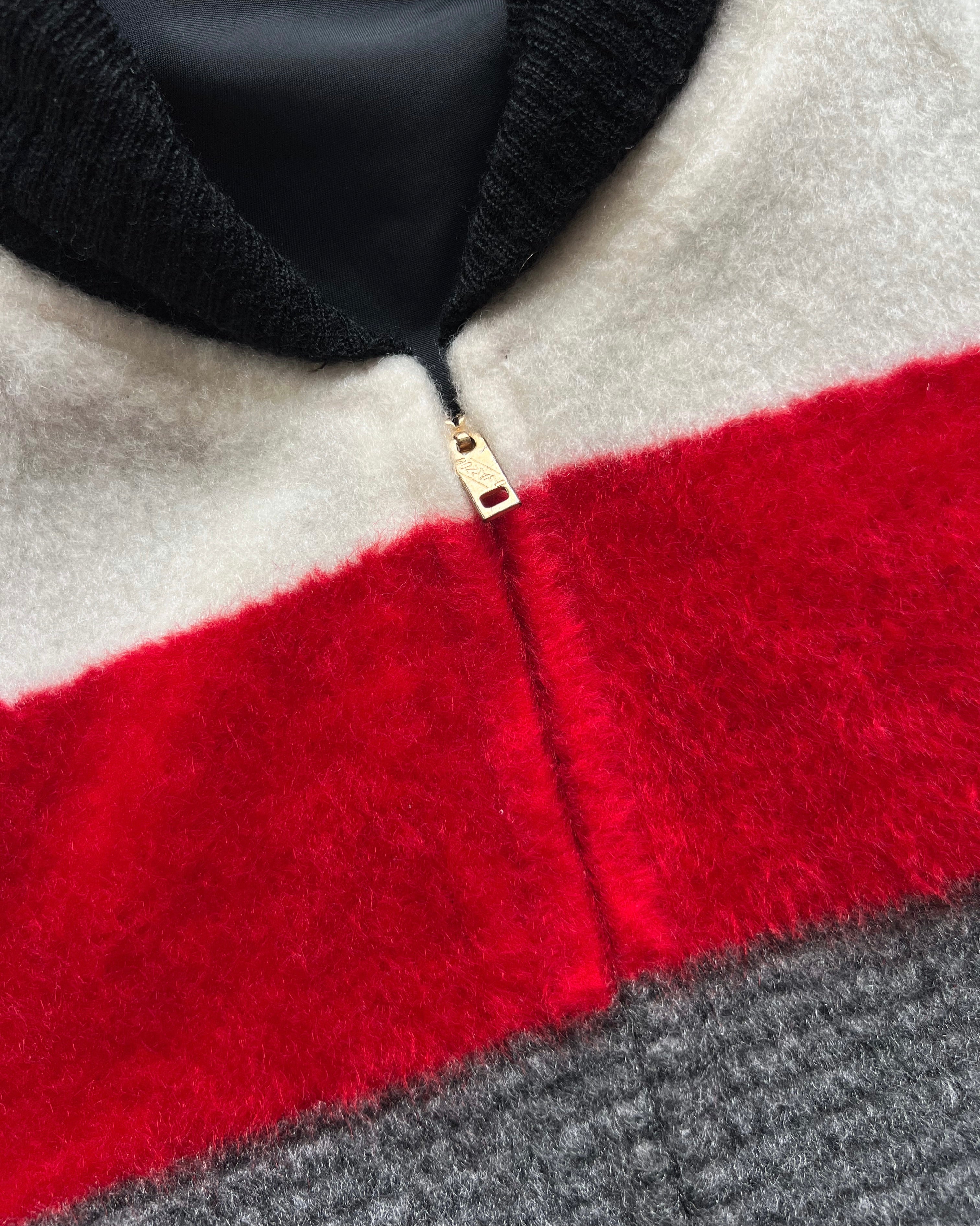 1950S MCGREGOR RIVERSIBLE NYLON BOMBER JACKET (L)