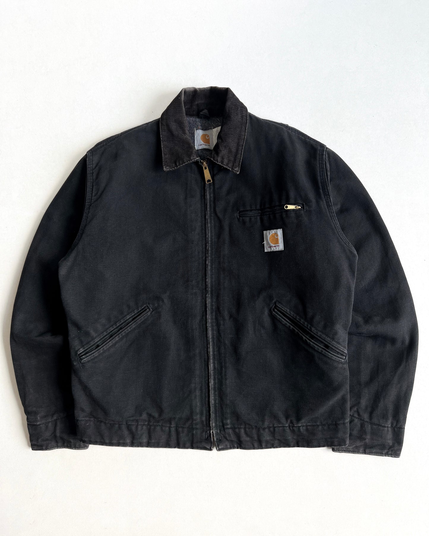 1990S BLACK CARHARTT DETROIT WORK JACKET (M/L)