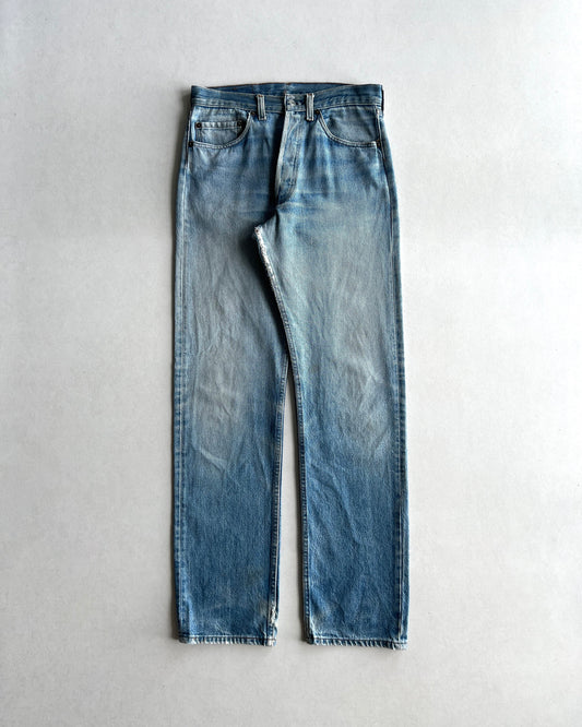 1980S FADED WASHED LEVI'S 501 JEANS (30X33)