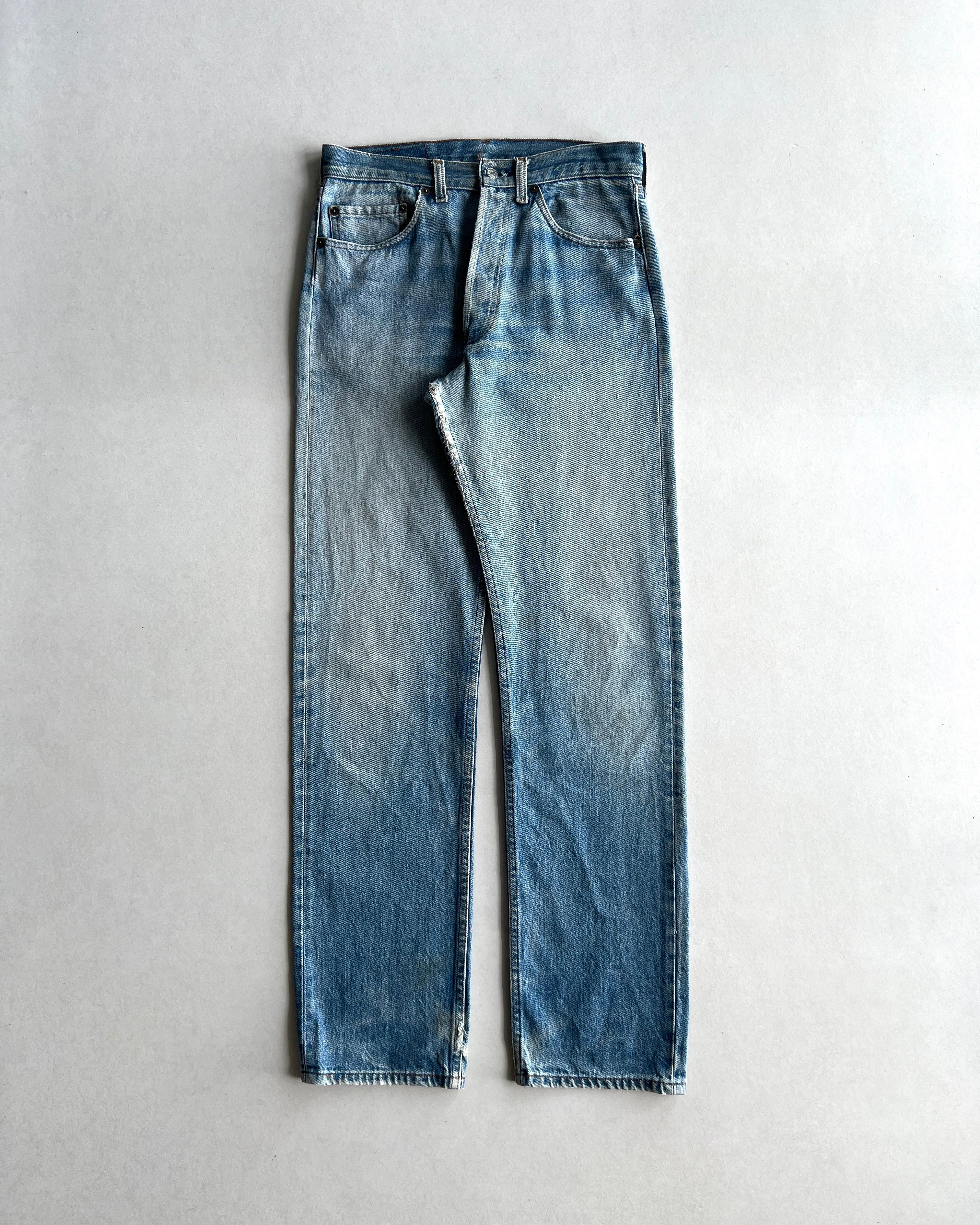 1980S FADED WASHED LEVI'S 501 JEANS (30X33)