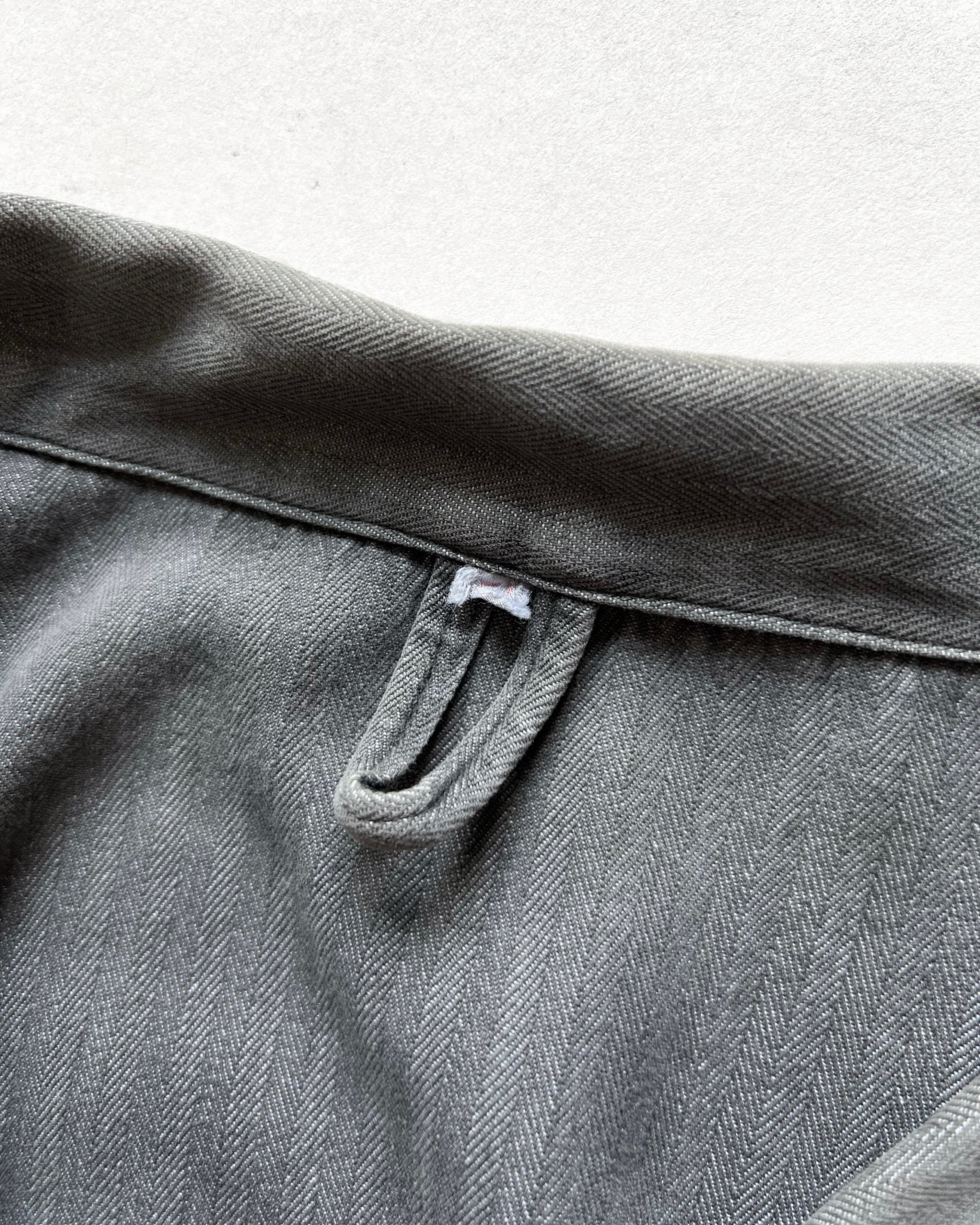 1940S FRENCH HBT V POCKET WORK JACKET (M)