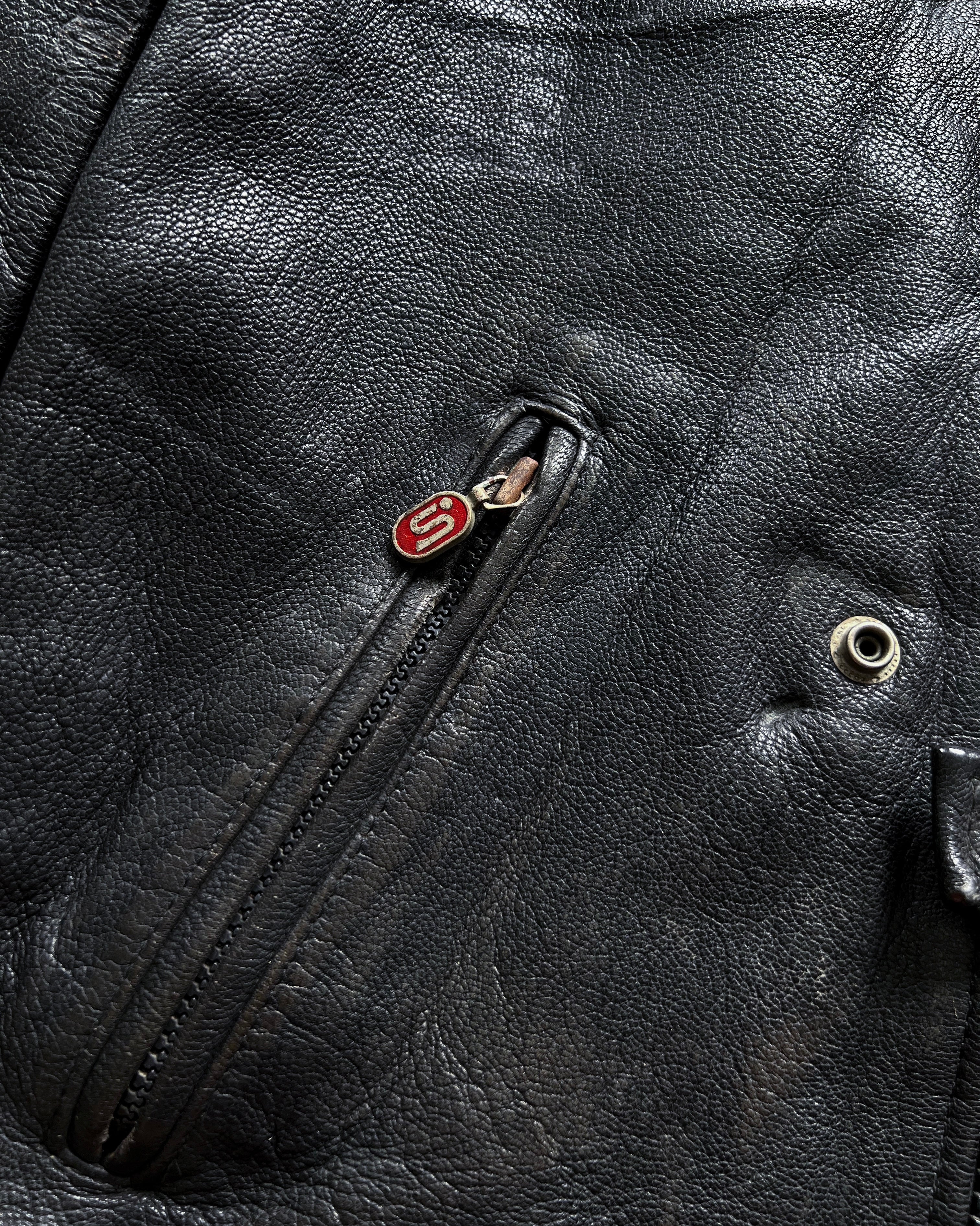 1980S SEGURA MILITARY MOTORCYCLE LEATHER JACKET (ML)