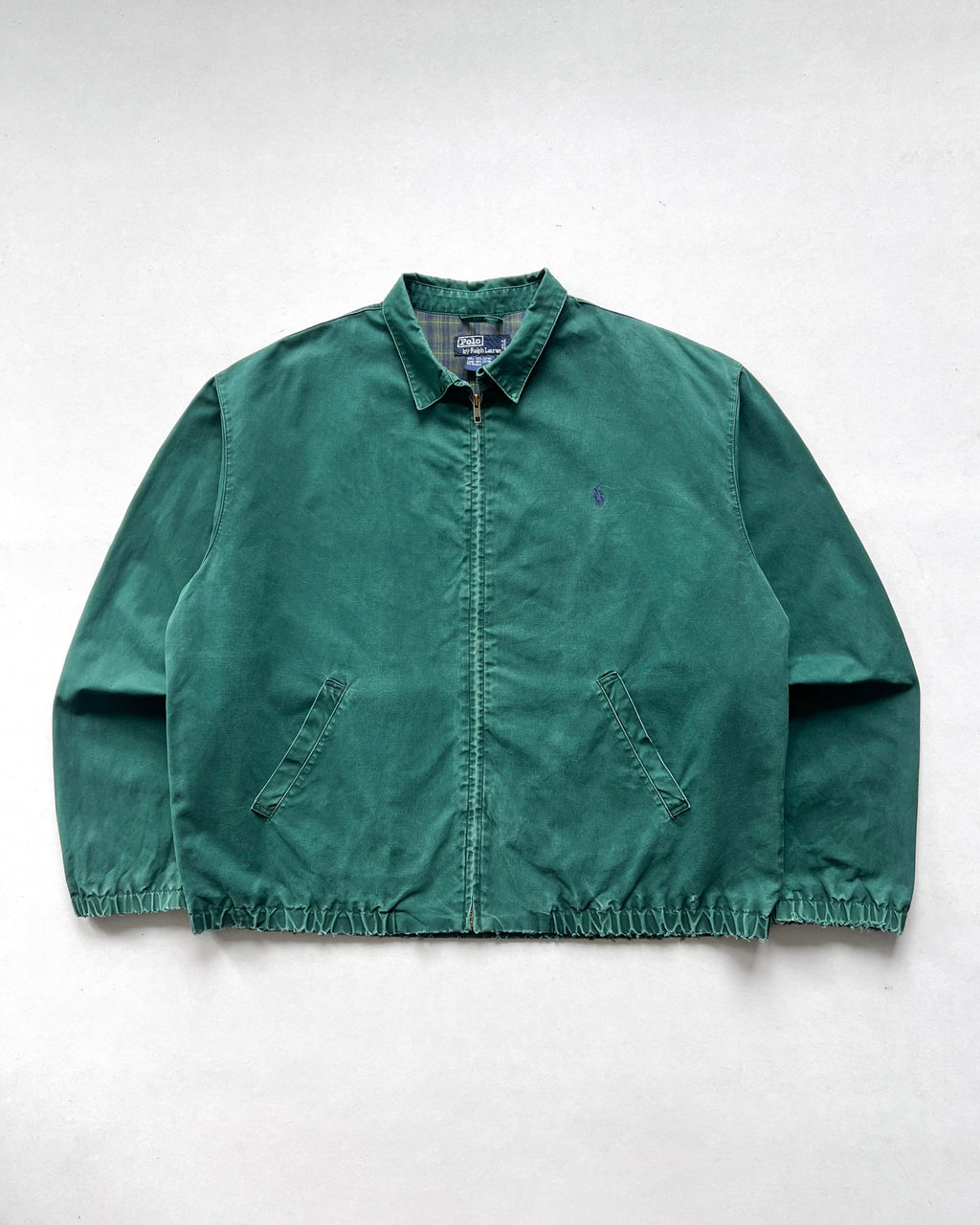 1990S GREEN POLO RALPH LAUREN HARRINGTON JACKET (L)