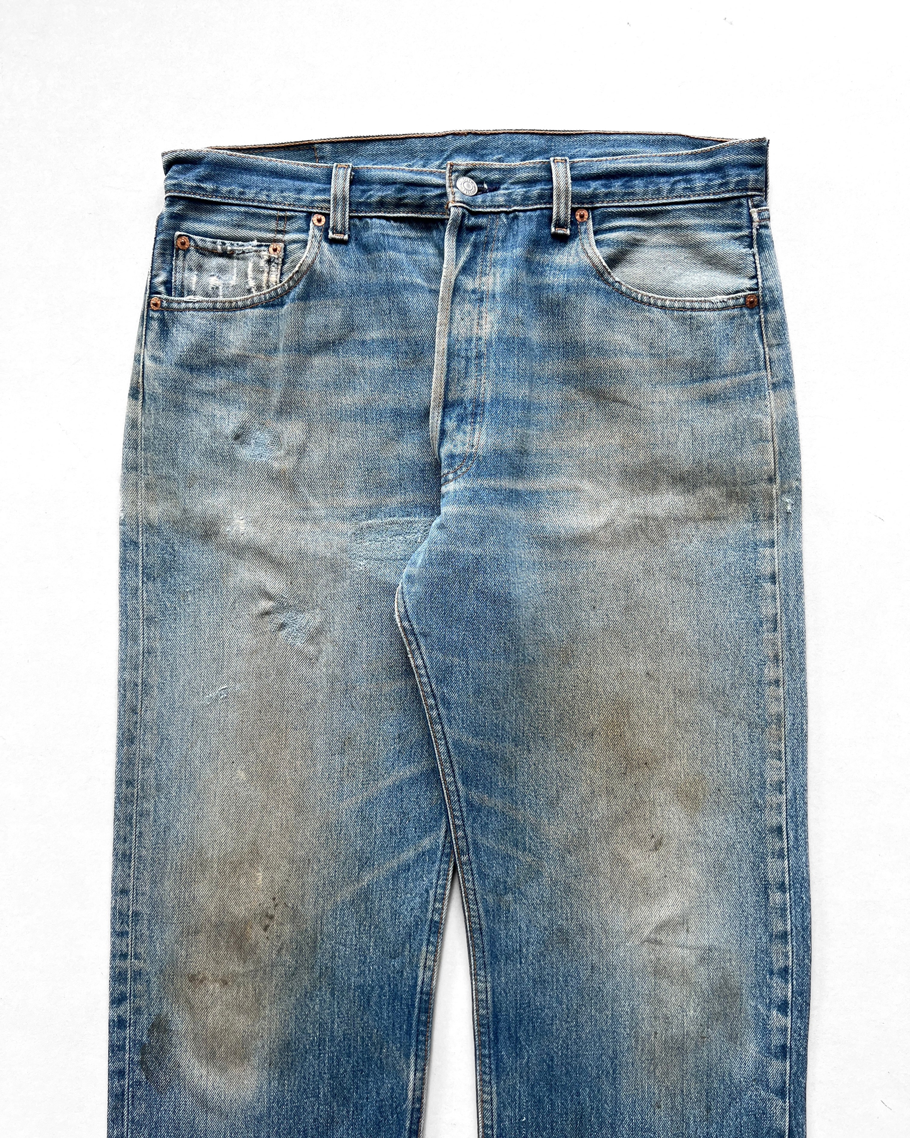 1990S FADED WASHED LEVI'S 501 JEANS (35)