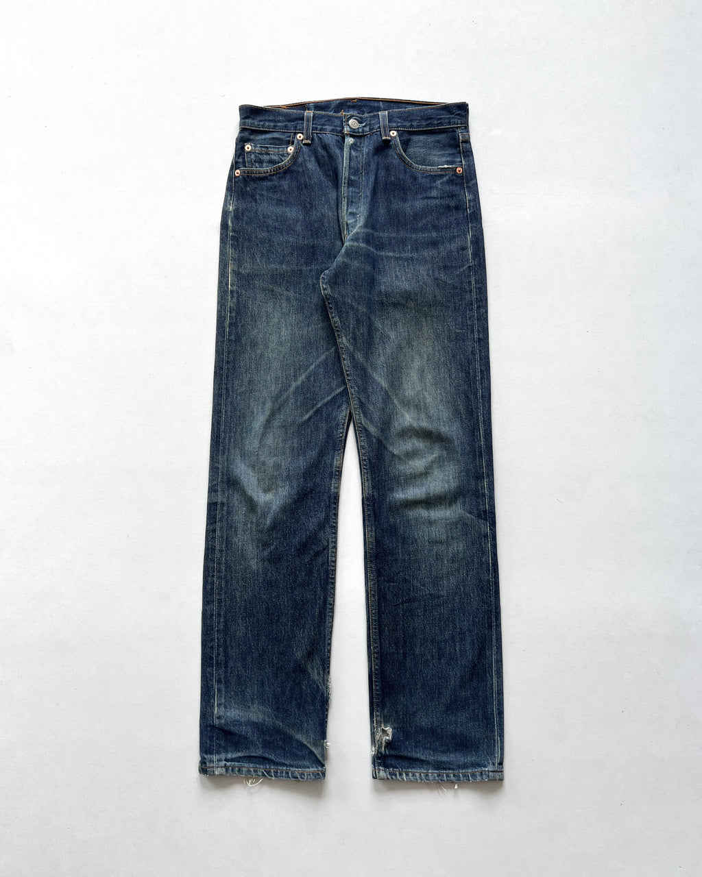 1990S DARK WASHED LEVI'S 501 JEANS (29)