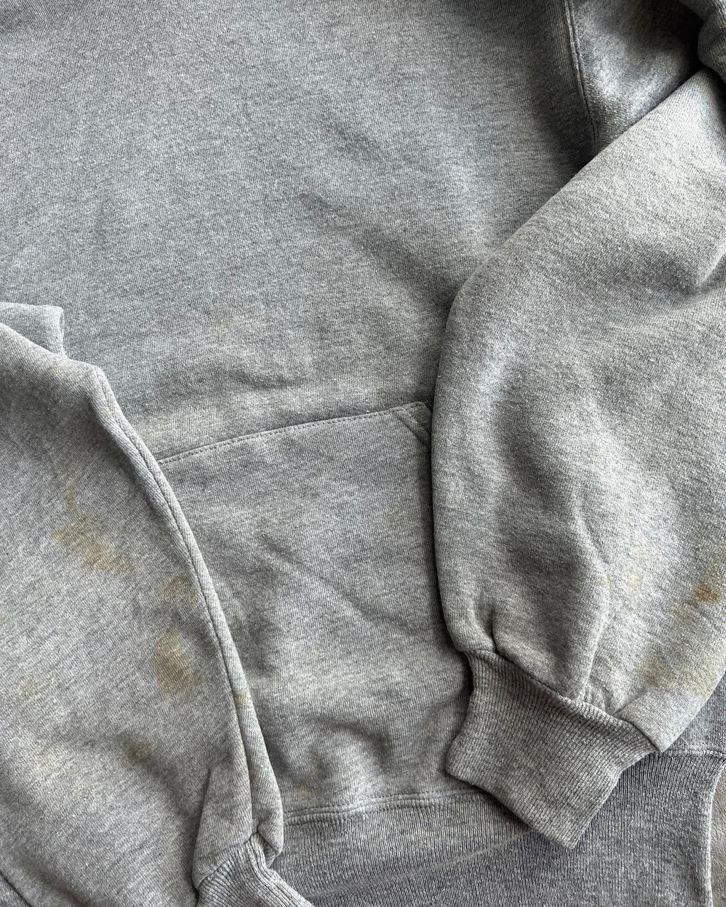 1990S GREY BLANK RUSSELL HOODIE (M)