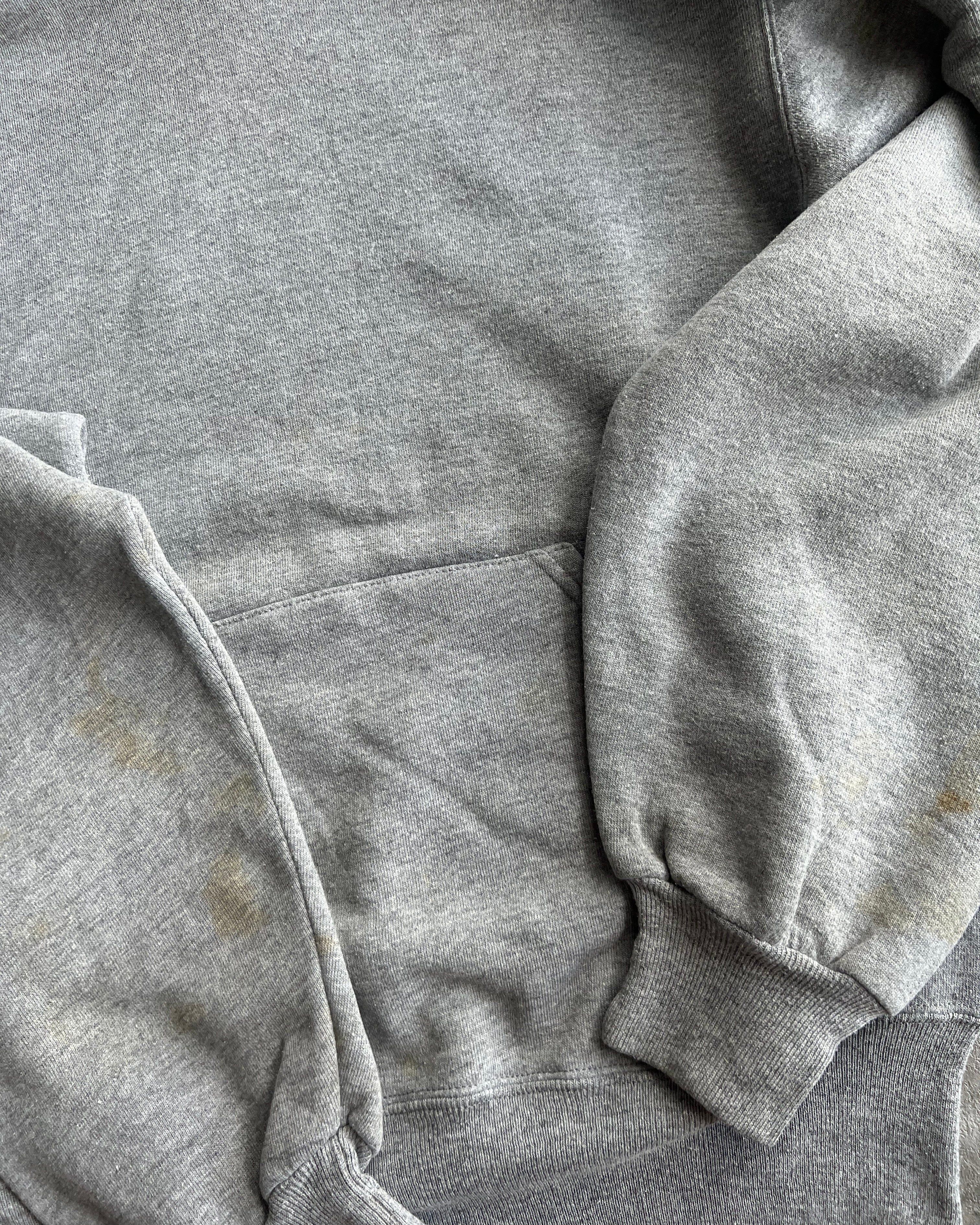 1990S GREY BLANK RUSSELL HOODIE (M)