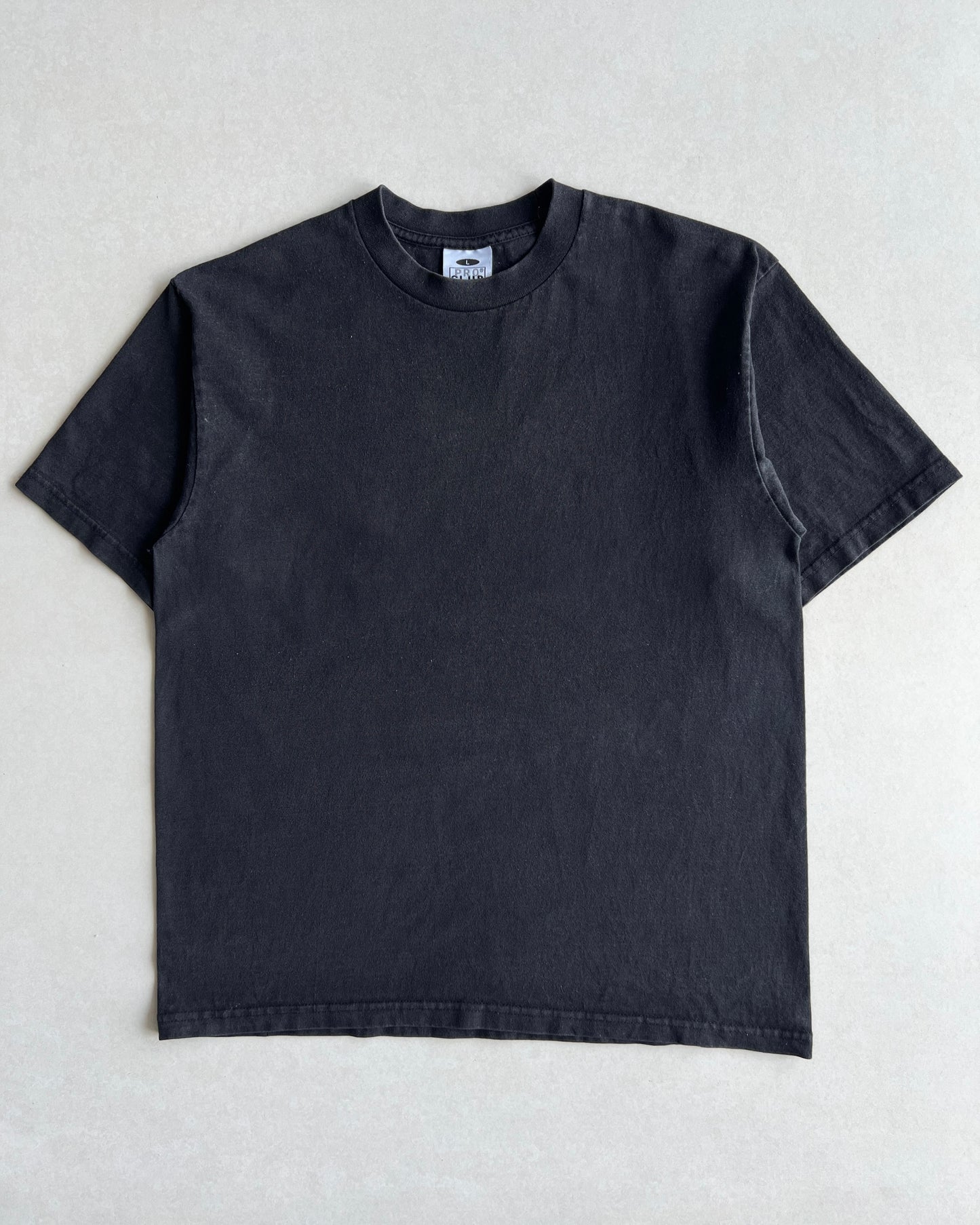 1990S BLACK PRO-CLUB BLANK TEE (L)