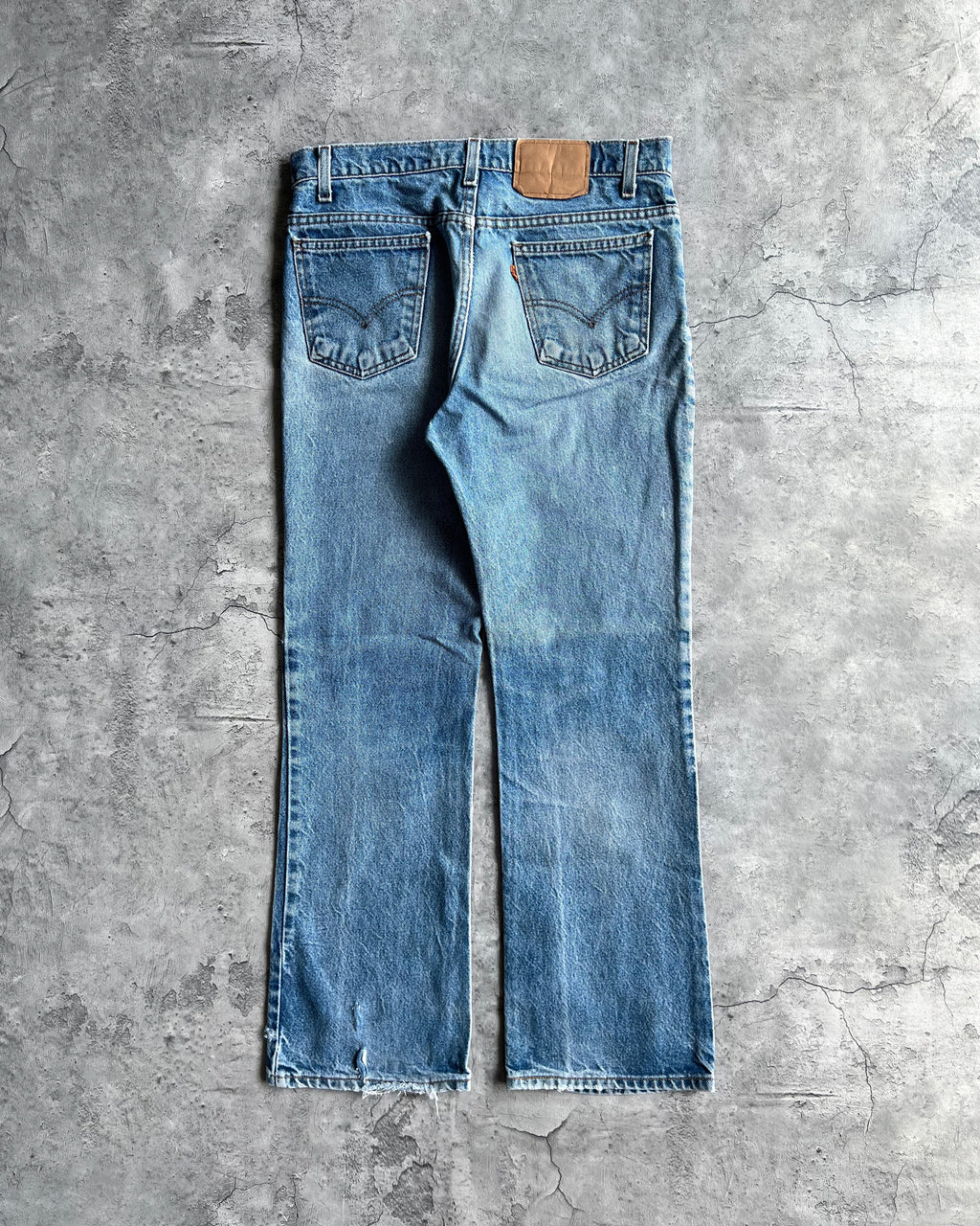 1990S FADED WASHED LEVI'S 517 BOOTCUT JEANS (34X30)