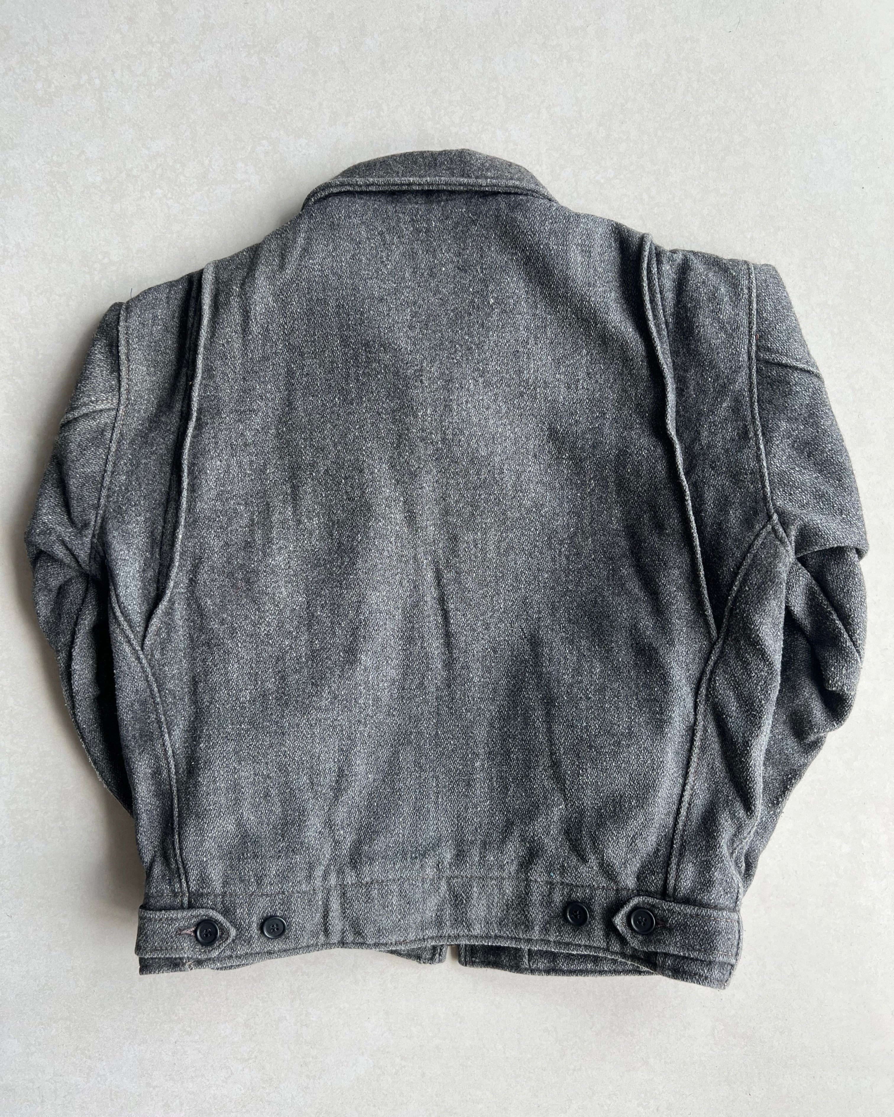 1980S SCHOTT WOOL ZIP-UP JACKET (M)