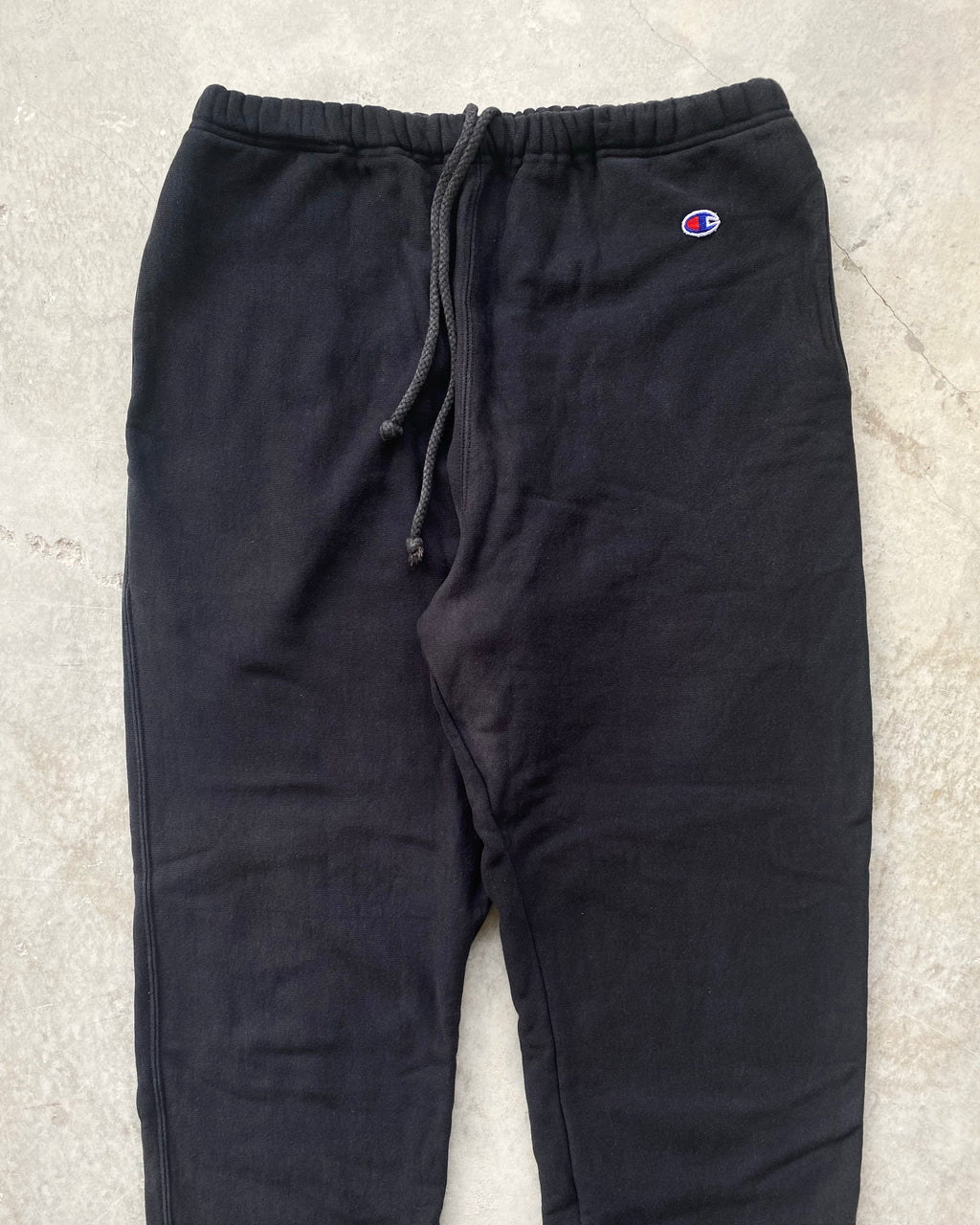 1990S BLACK CHAMPION REVERSE WEAVE SWEATPANTS (28-36)