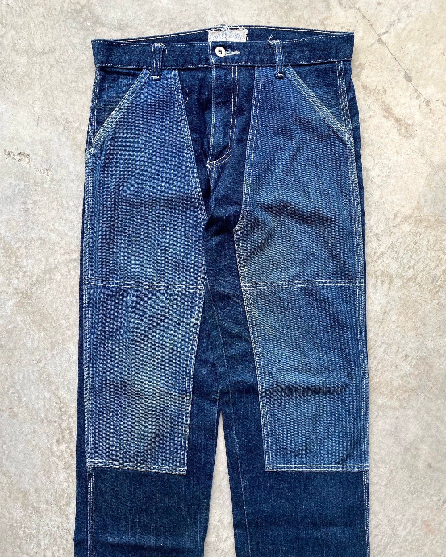 1990S HBT DOUBLE KNEE DENIM JEANS (30X32)