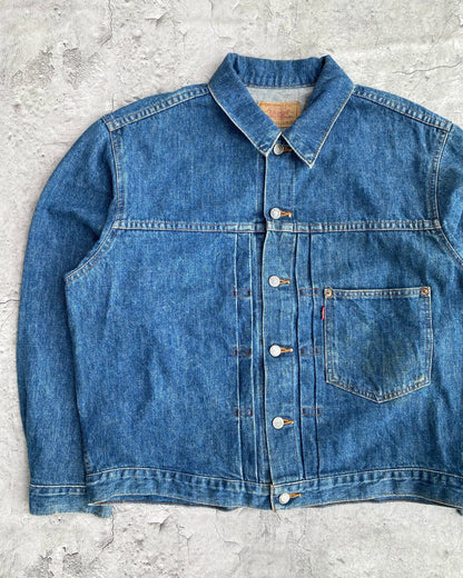 1980S MEDIUM WASHED LEVI'S BIG E TYPE 1 DENIM JACKET (L/XL)