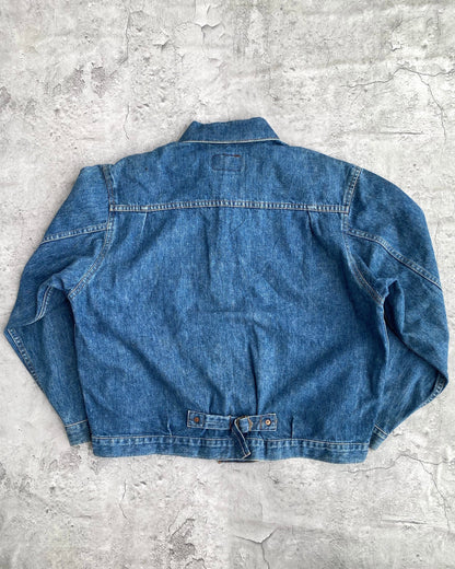 1980S MEDIUM WASHED LEVI'S BIG E TYPE 1 DENIM JACKET (L/XL)