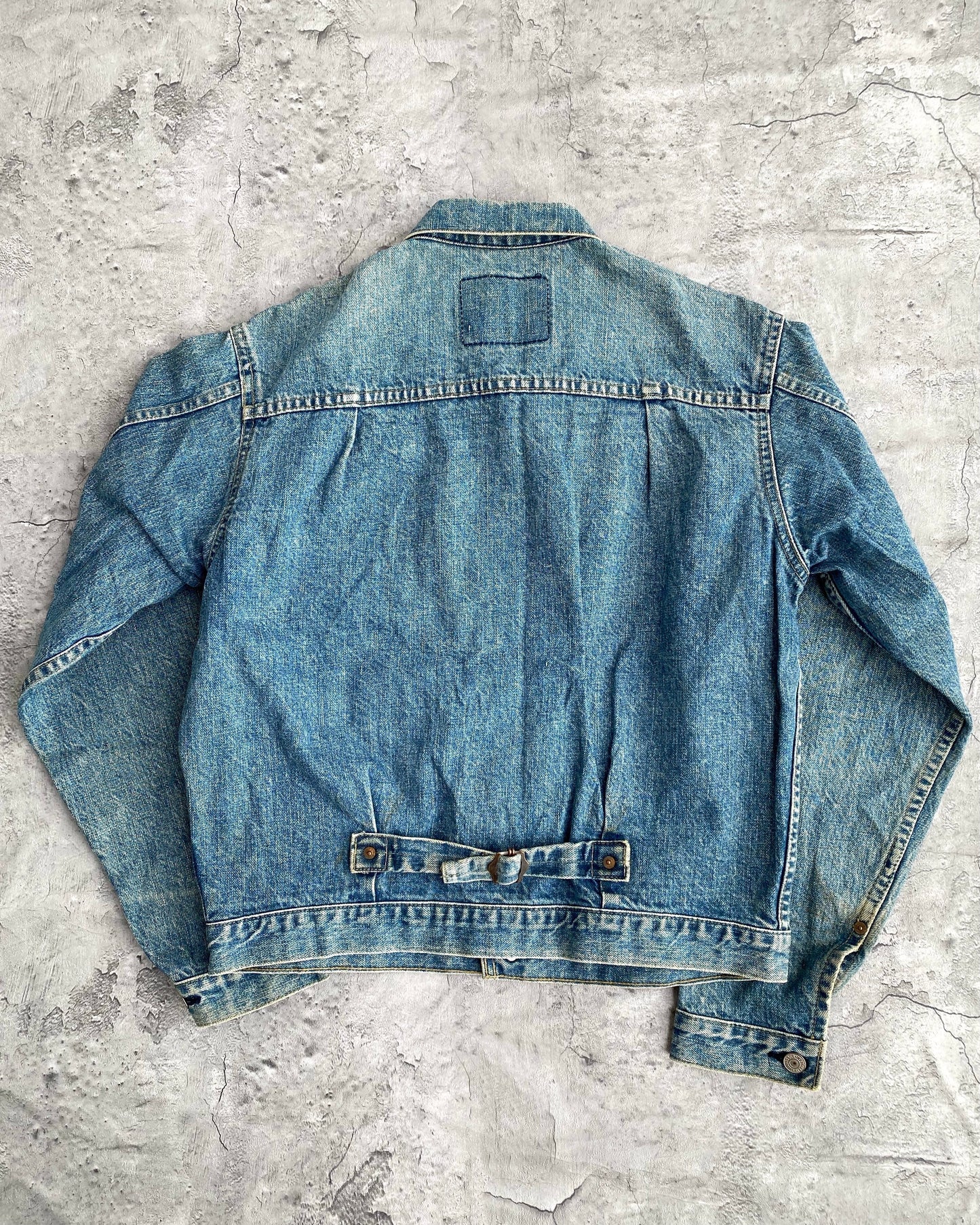 1990S LIGHT WASHED LEVI'S BIG E TYPE I DENIM JACKET (S-L)