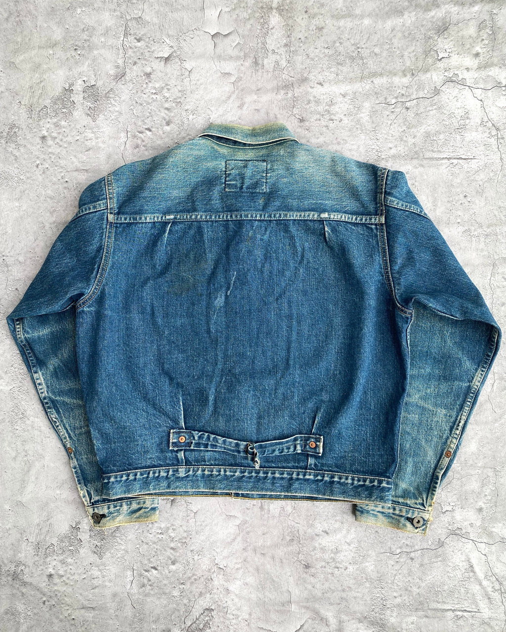 1990S FADED WASHED LEVI'S BIG E TYPE 1 DENIM JACKET (S-L)