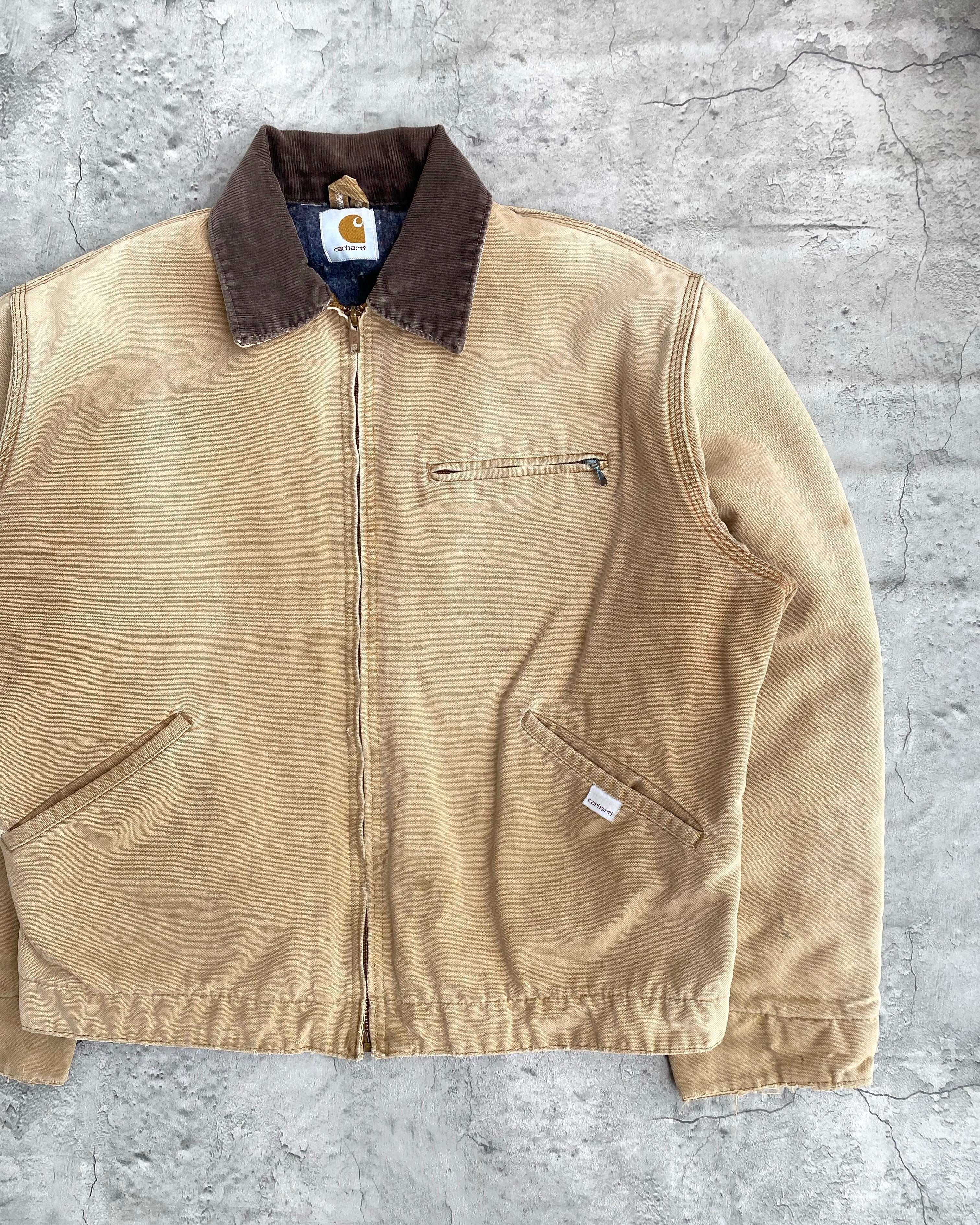 1980S SUN FADED BROWN CARHARTT DETROIT JACKET (M/L)