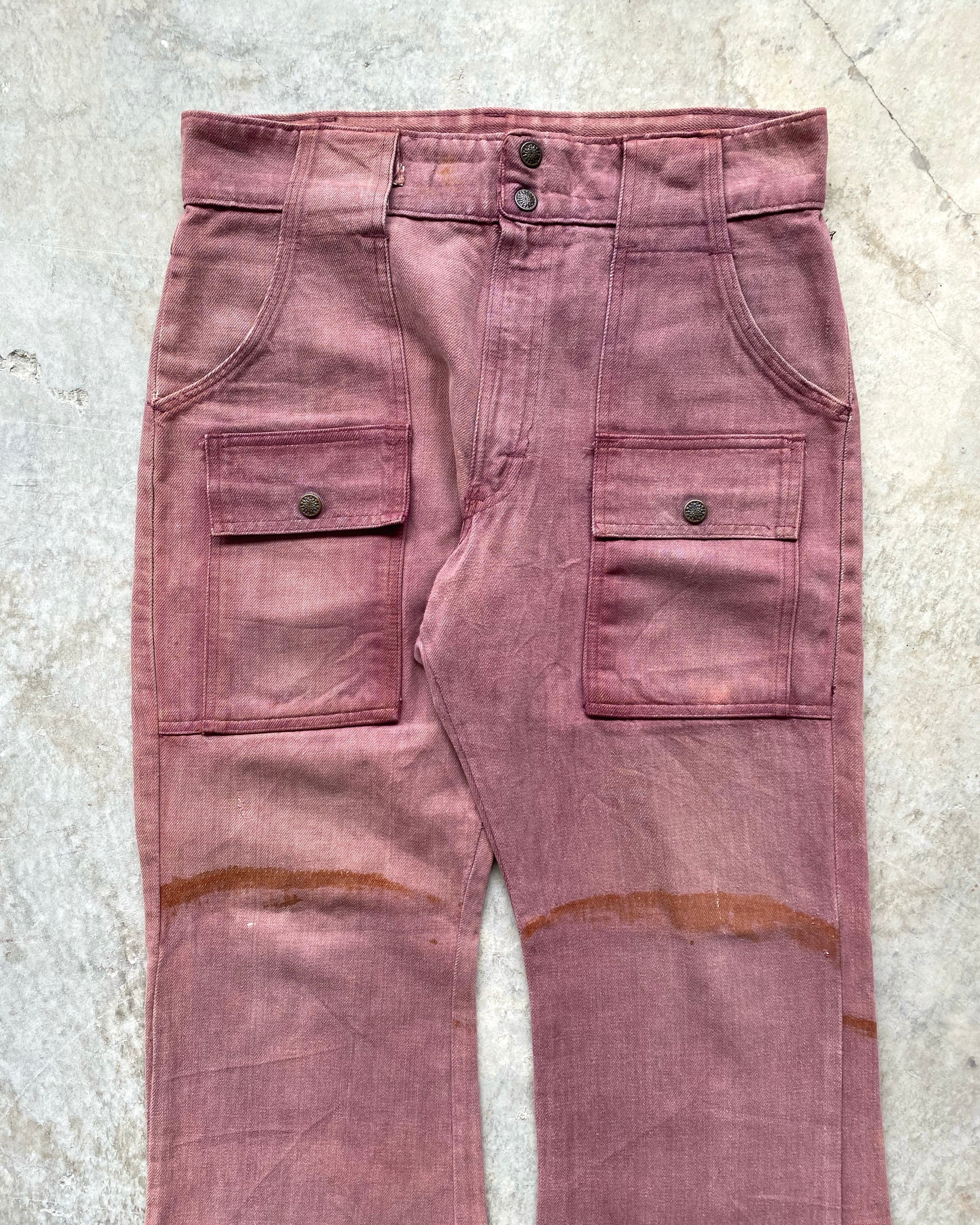 1960S SUN FADED BARE KAT BUSH PANTS (33X29)