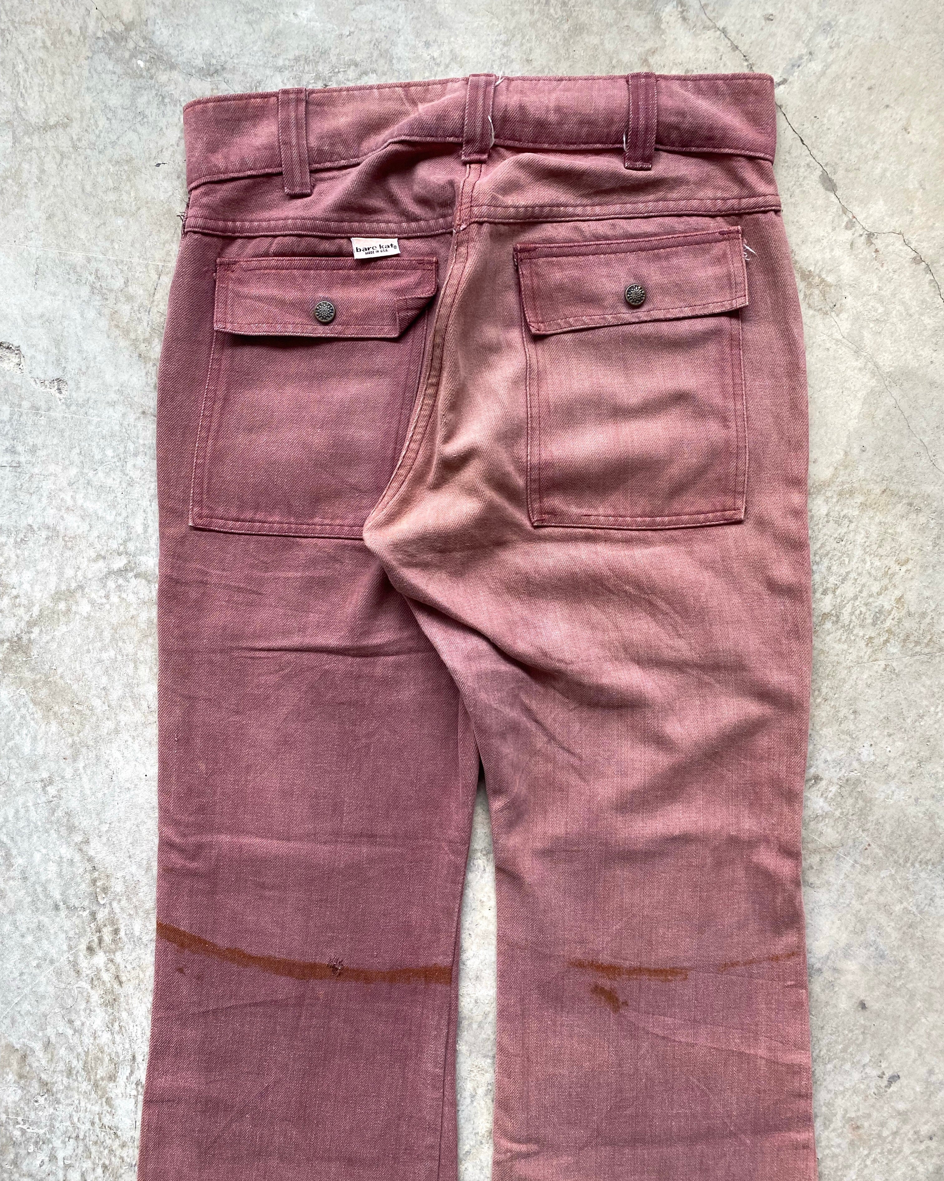 1960S SUN FADED BARE KAT BUSH PANTS (33X29)