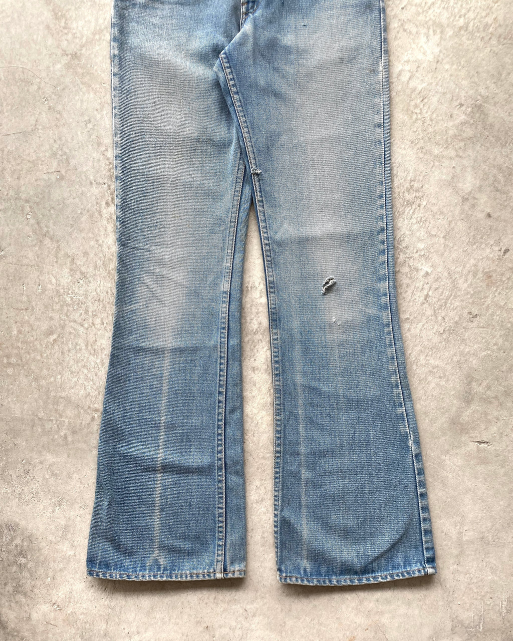 1970S FADED WASHED LEVI'S 646 BOOTCUT JEANS (30X33)