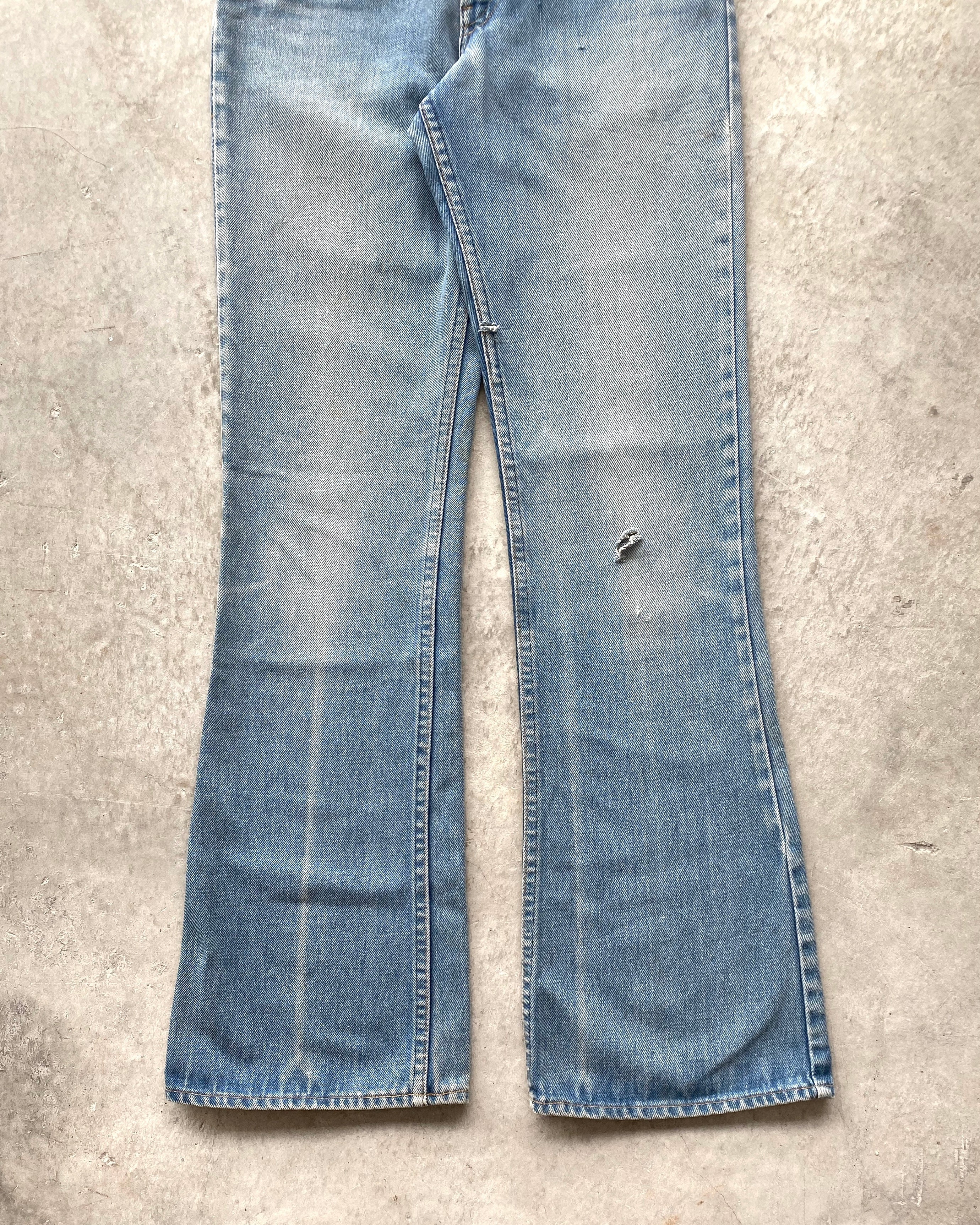 1970S FADED WASHED LEVI'S 646 BOOTCUT JEANS (30X33)