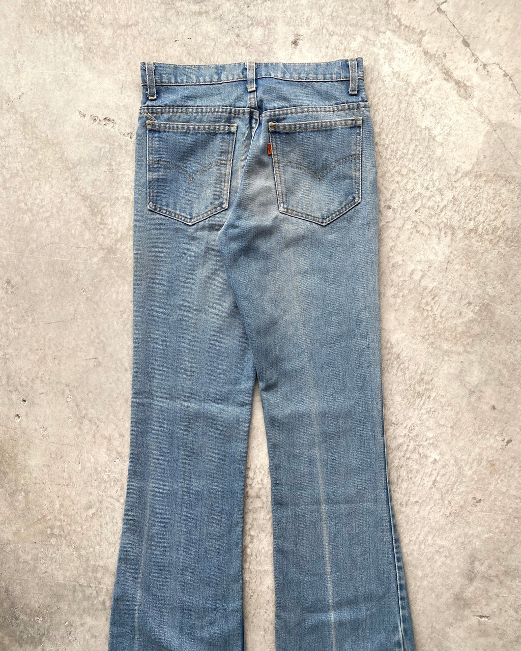1970S FADED WASHED LEVI'S 646 BOOTCUT JEANS (30X33)