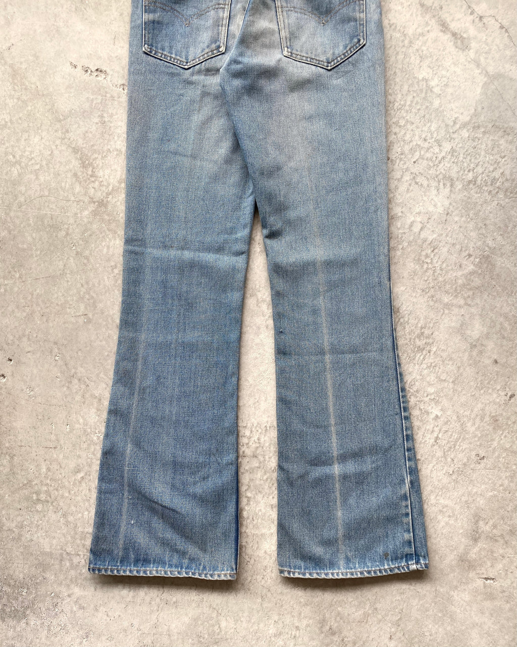 1970S FADED WASHED LEVI'S 646 BOOTCUT JEANS (30X33)