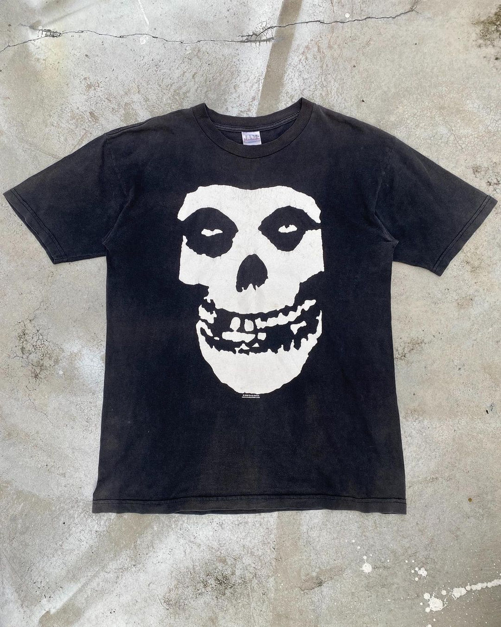 2000 Sun Faded Misfits Skull Tee