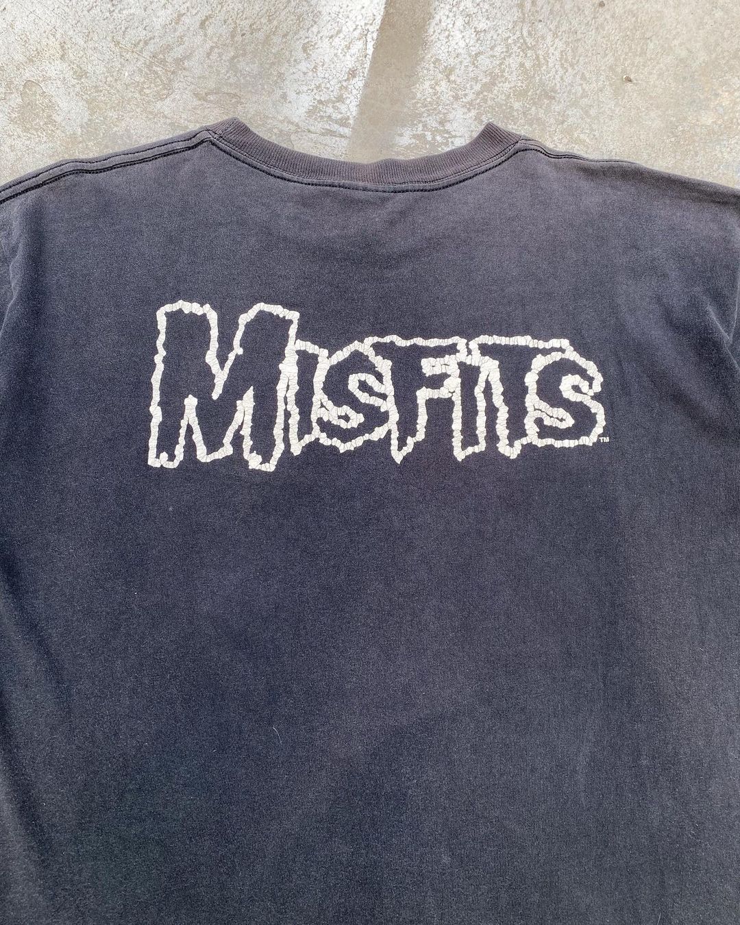 2000 Sun Faded Misfits Skull Tee