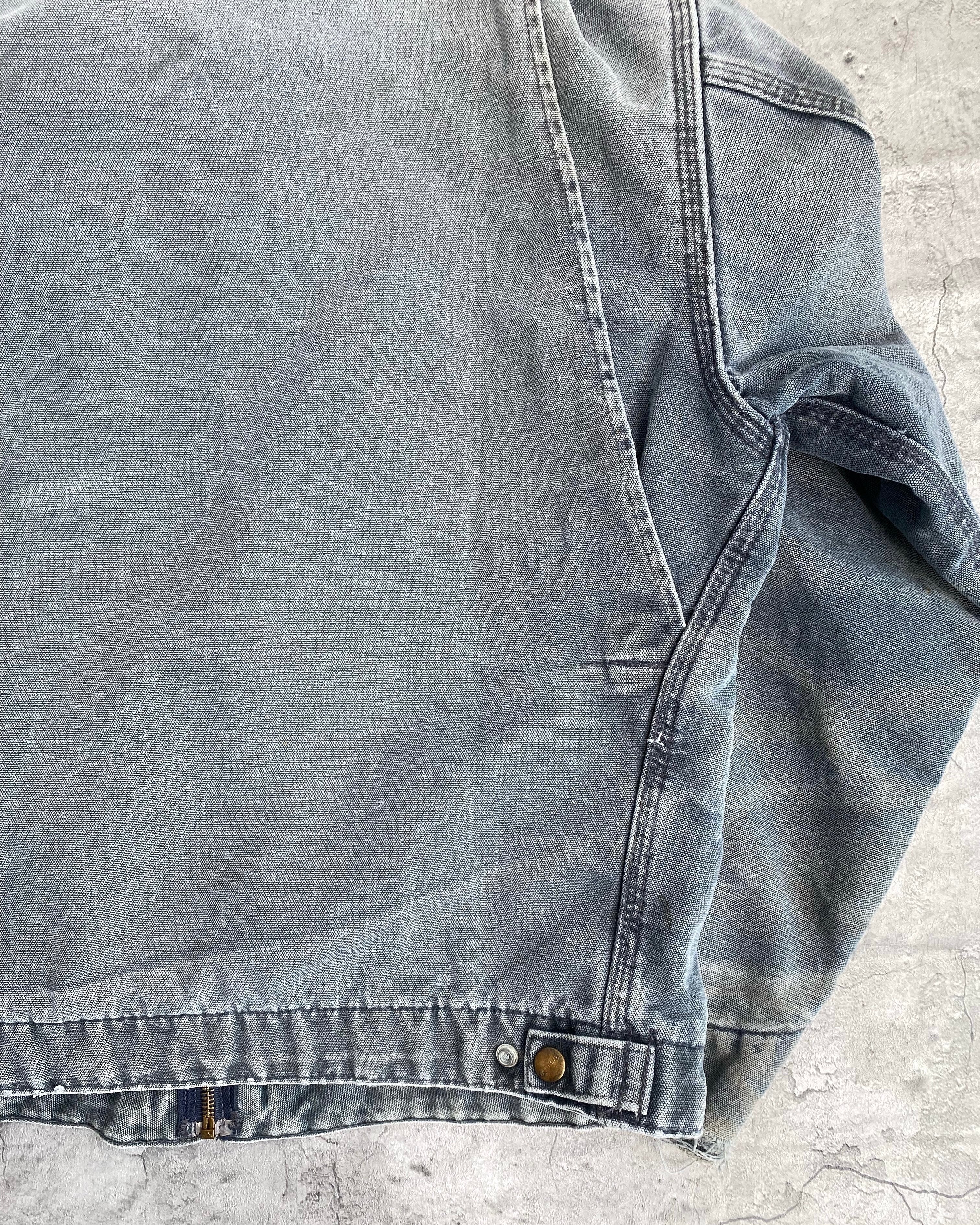 1990S SUN FADED BLUE/GREY CARHARTT DETROIT JACKET (S-L)