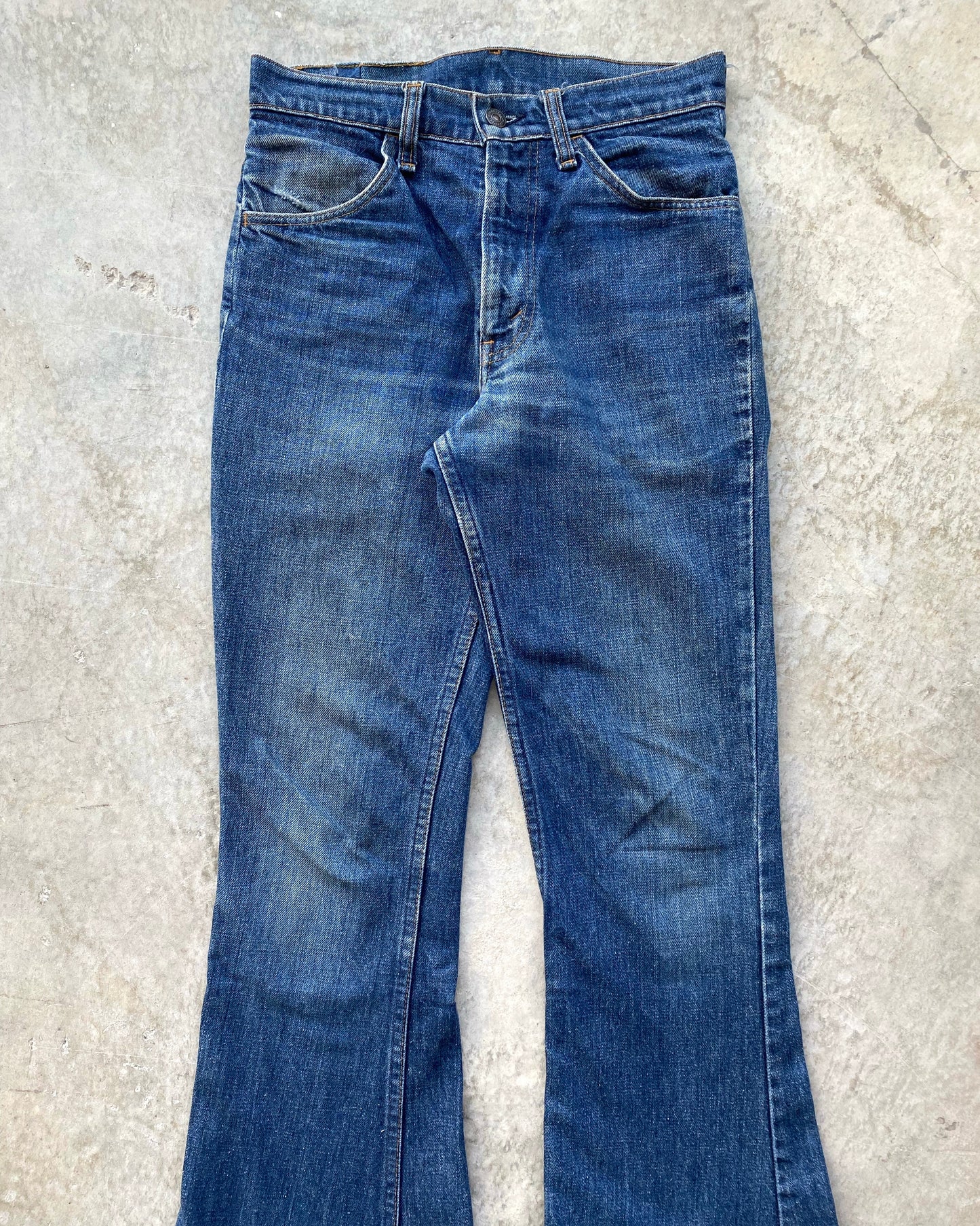 1970S MEDIUM WASHED LEVI'S 646 BOOTCUT JEANS (29X30)