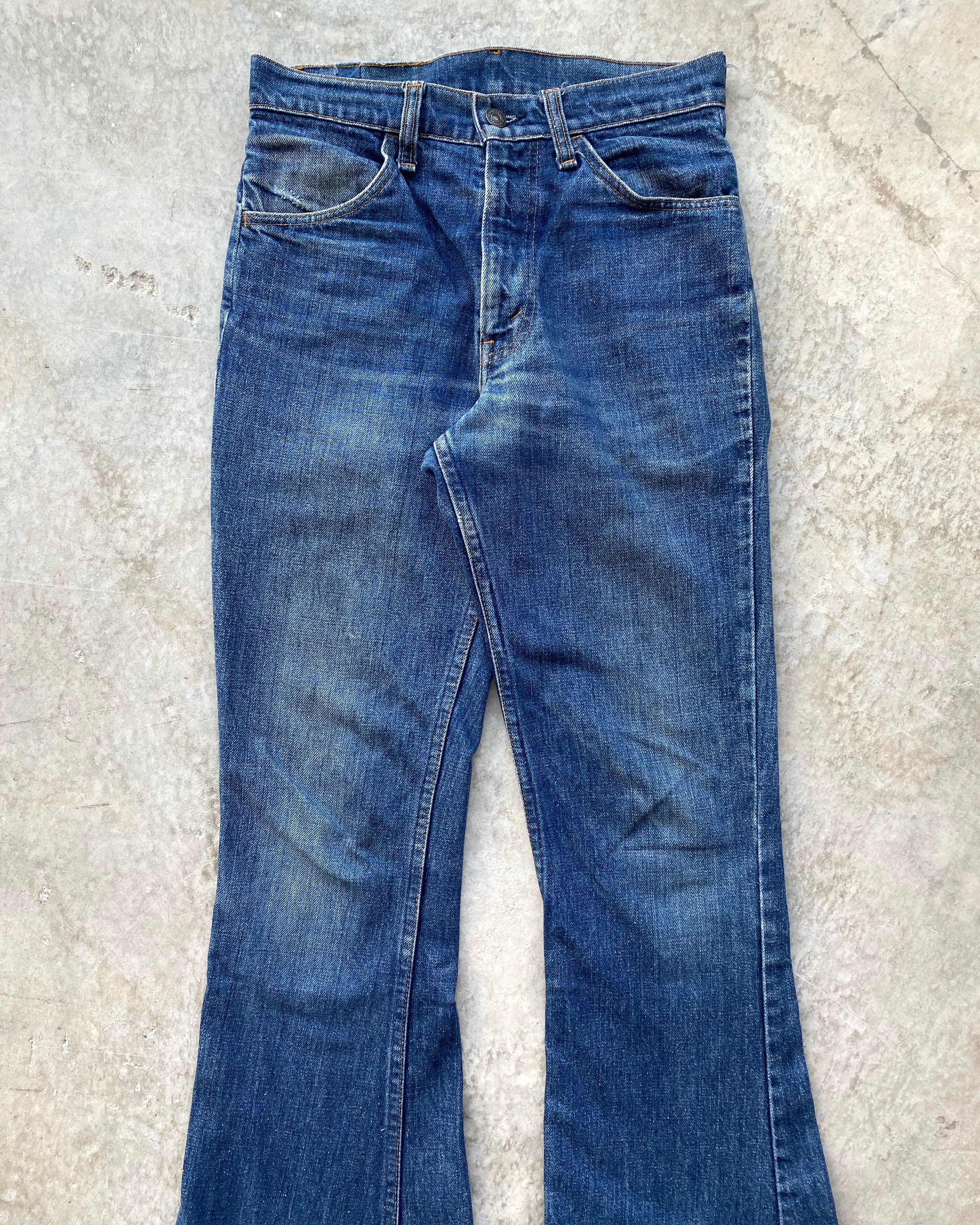 1970S MEDIUM WASHED LEVI'S 646 BOOTCUT JEANS (29X30)
