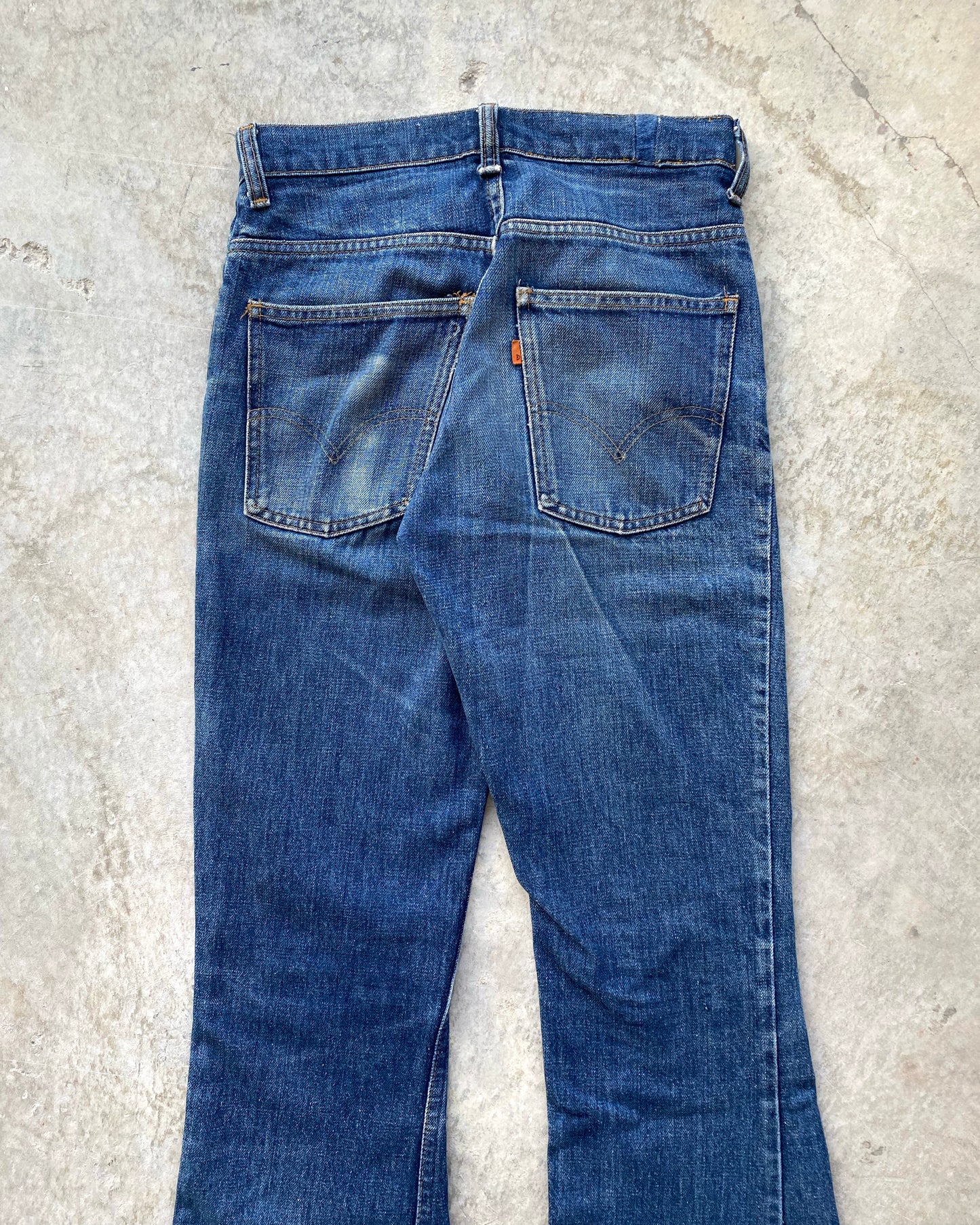1970S MEDIUM WASHED LEVI'S 646 BOOTCUT JEANS (29X30)