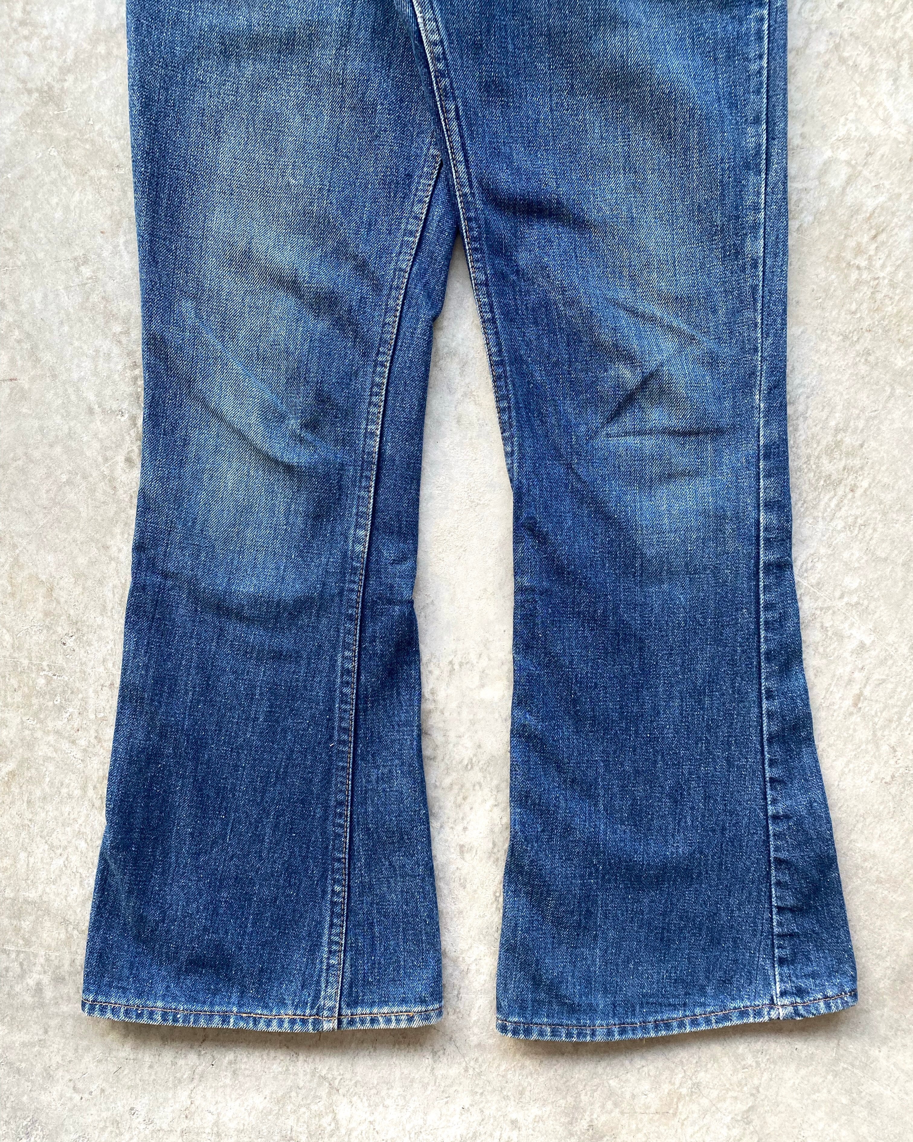 1970S MEDIUM WASHED LEVI'S 646 BOOTCUT JEANS (29X30)