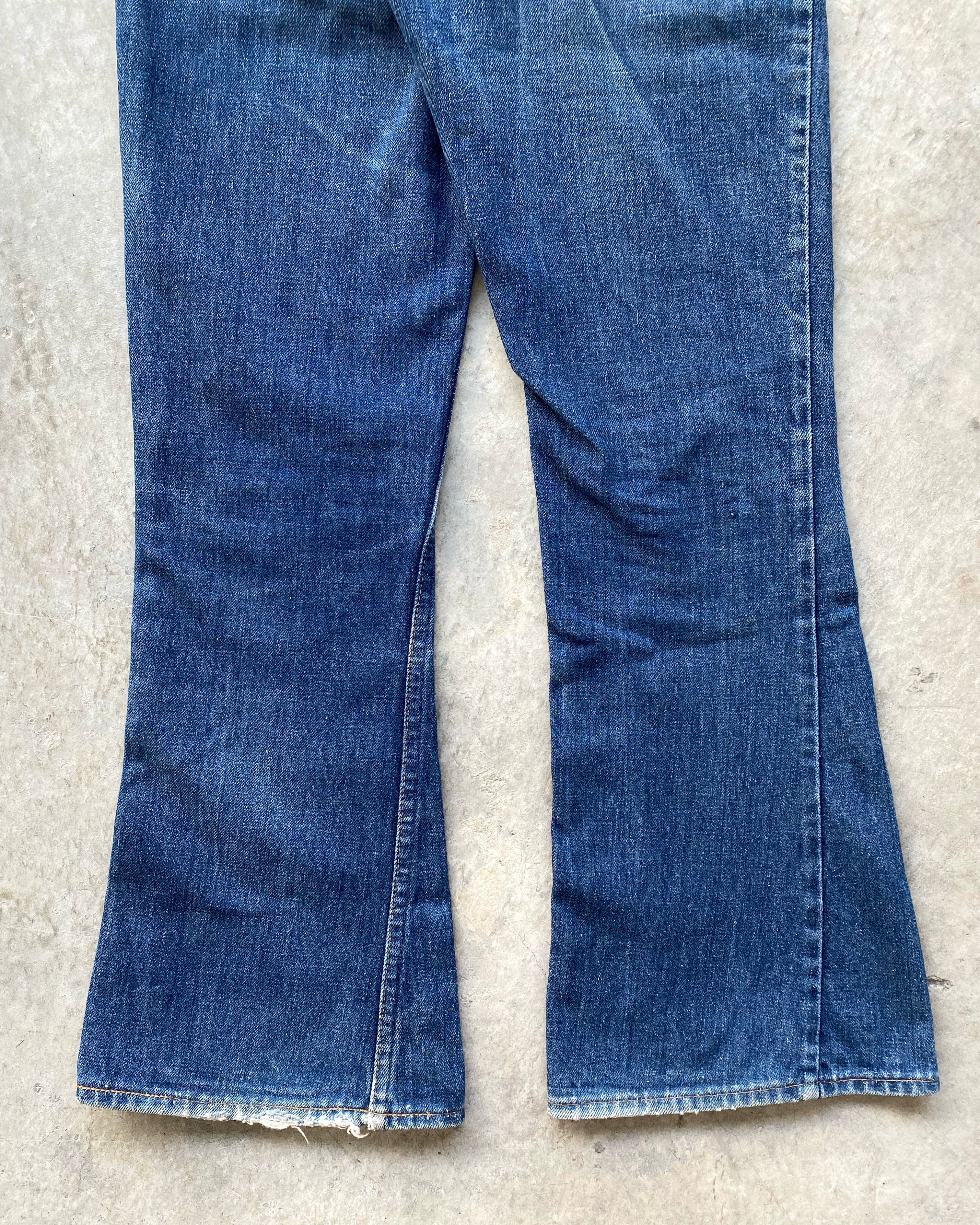 1970S MEDIUM WASHED LEVI'S 646 BOOTCUT JEANS (29X30)