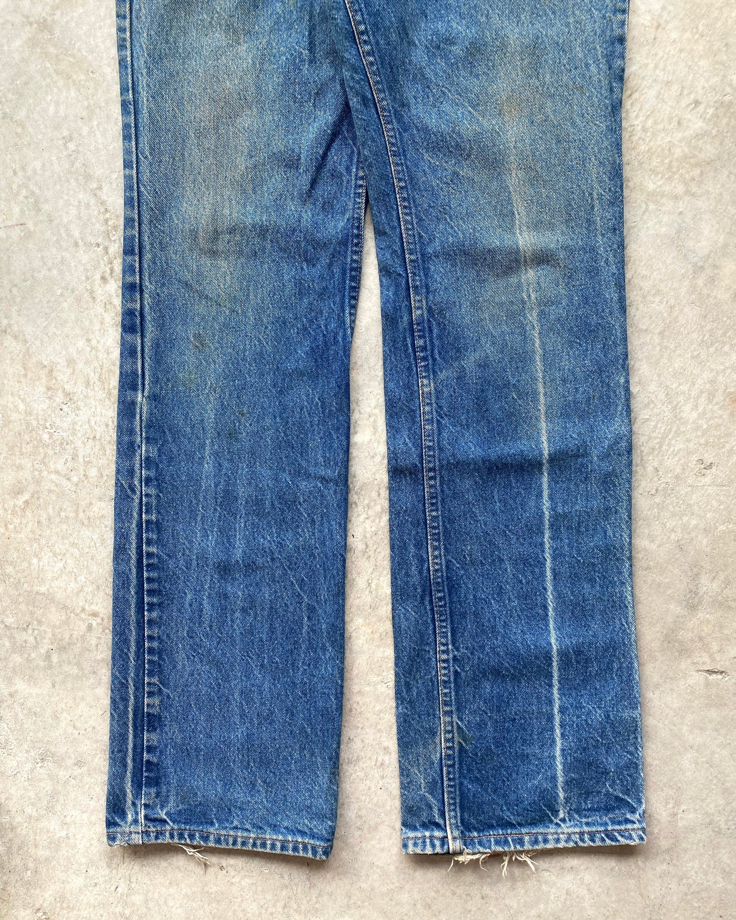 1980S MEDIUM WASHED LEVI'S 517 FLARE JEANS (34X34)