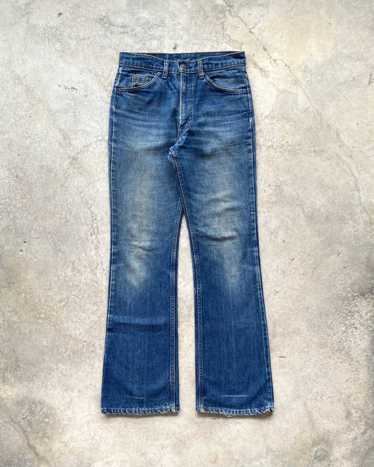 1980S MEDIUM WASHED LEVI'S 517 FLARE JEANS (31X32)