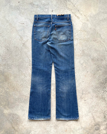 1980S MEDIUM WASHED LEVI'S 517 FLARE JEANS (31X32)