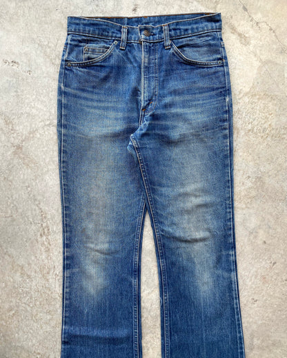 1980S MEDIUM WASHED LEVI'S 517 FLARE JEANS (31X32)