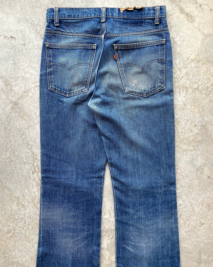 1980S MEDIUM WASHED LEVI'S 517 FLARE JEANS (31X32)