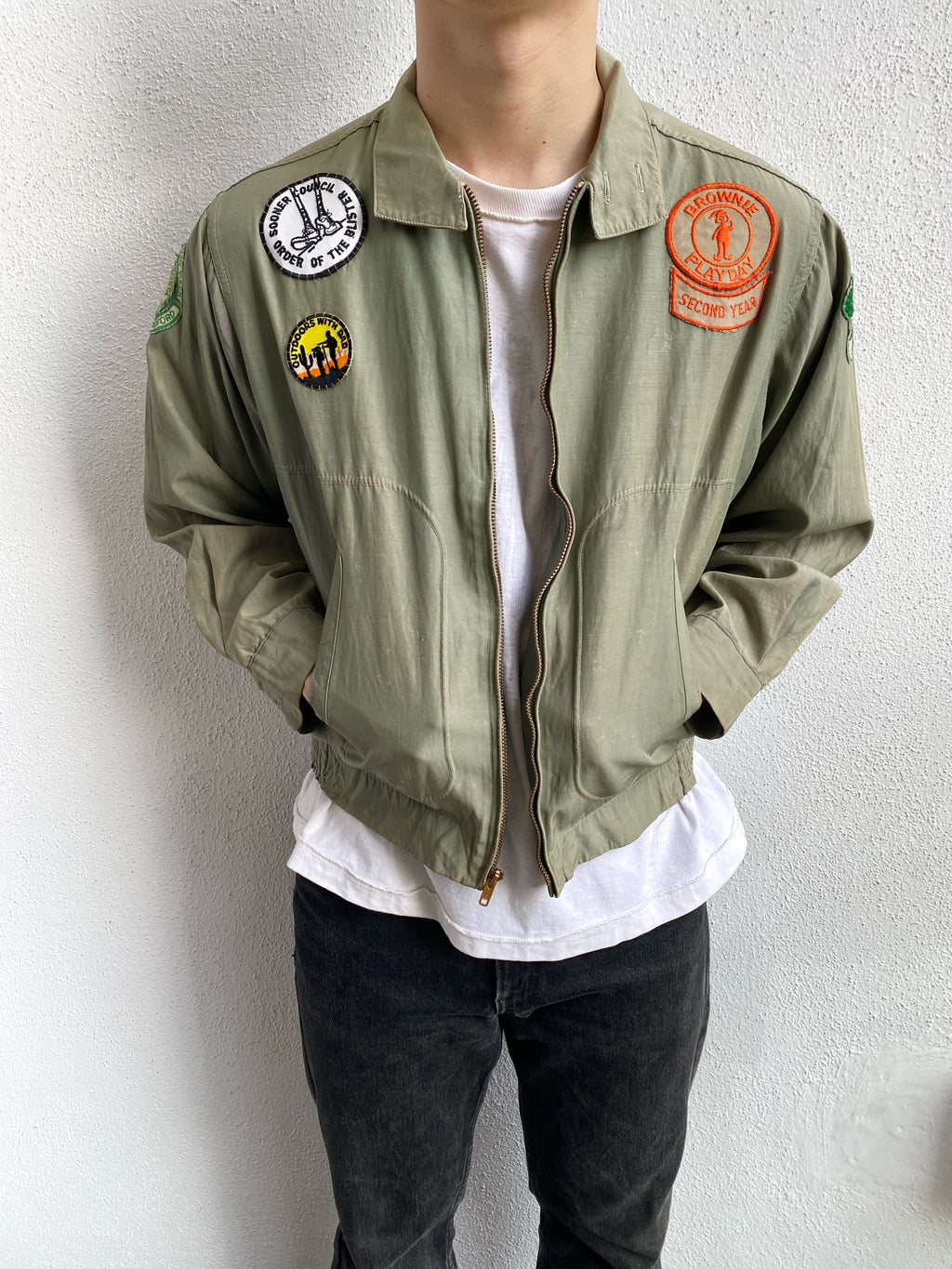 1950S PATCHES SCOUT CAMPING JACKETS (S-L)