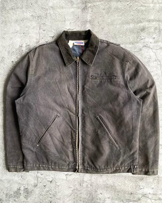 1990S FADED BLACK DICKIES DETROIT JACKET (XL)