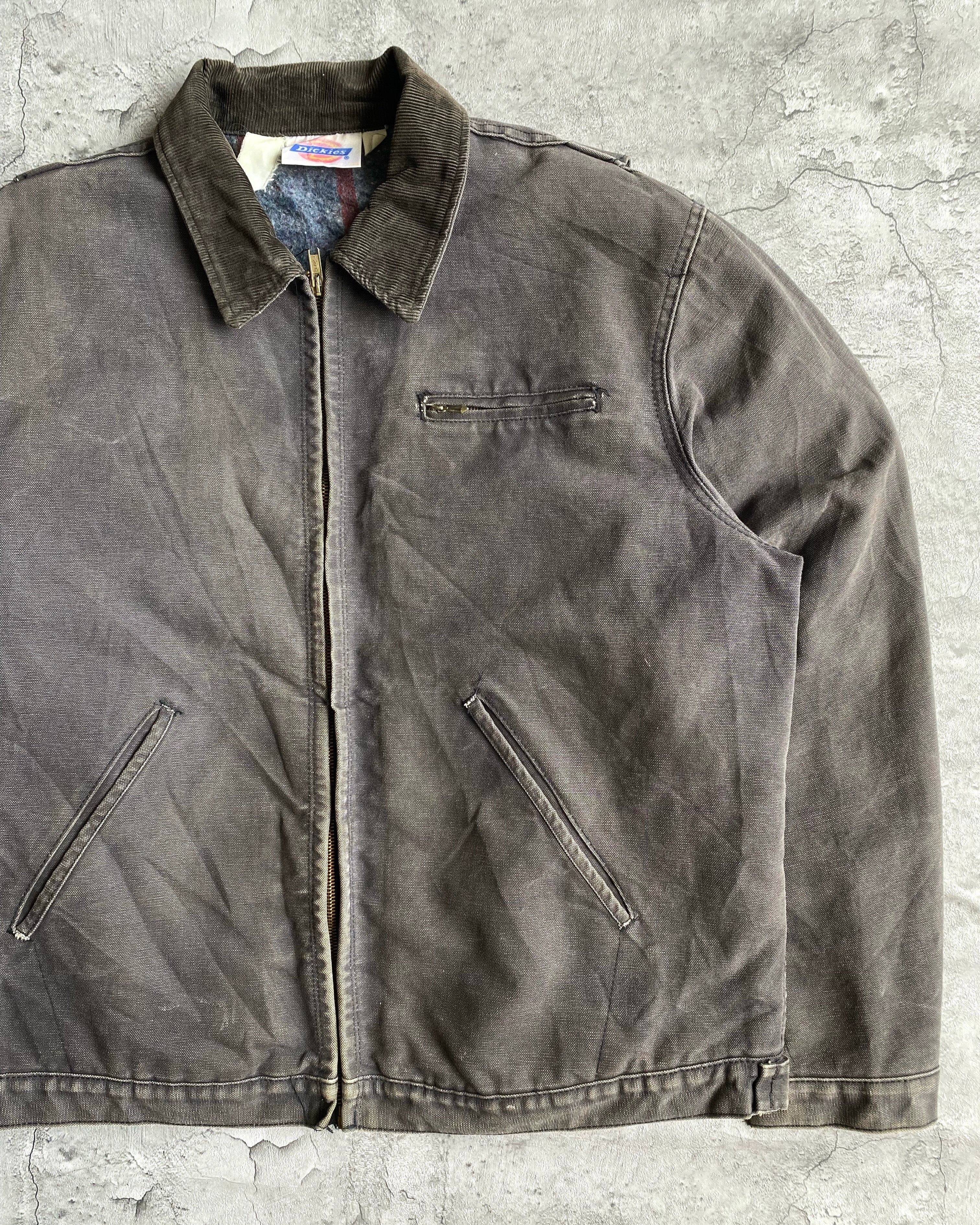 1990S FADED BLACK DICKIES DETROIT JACKET (XL)