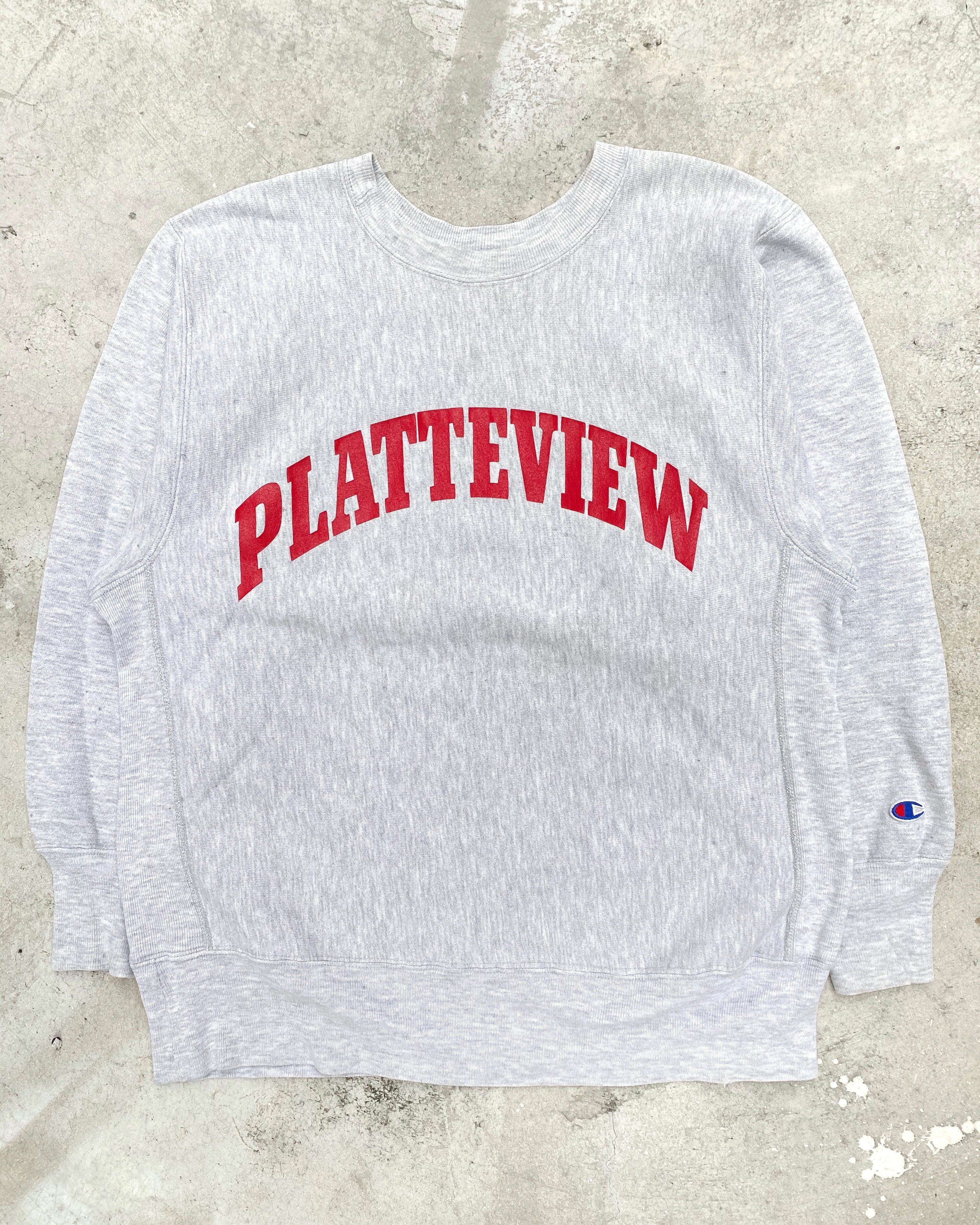 1990S ‘PATTEVIEW’ CHAMPION REVERSE WEAVE SWEATSHIRT (L)