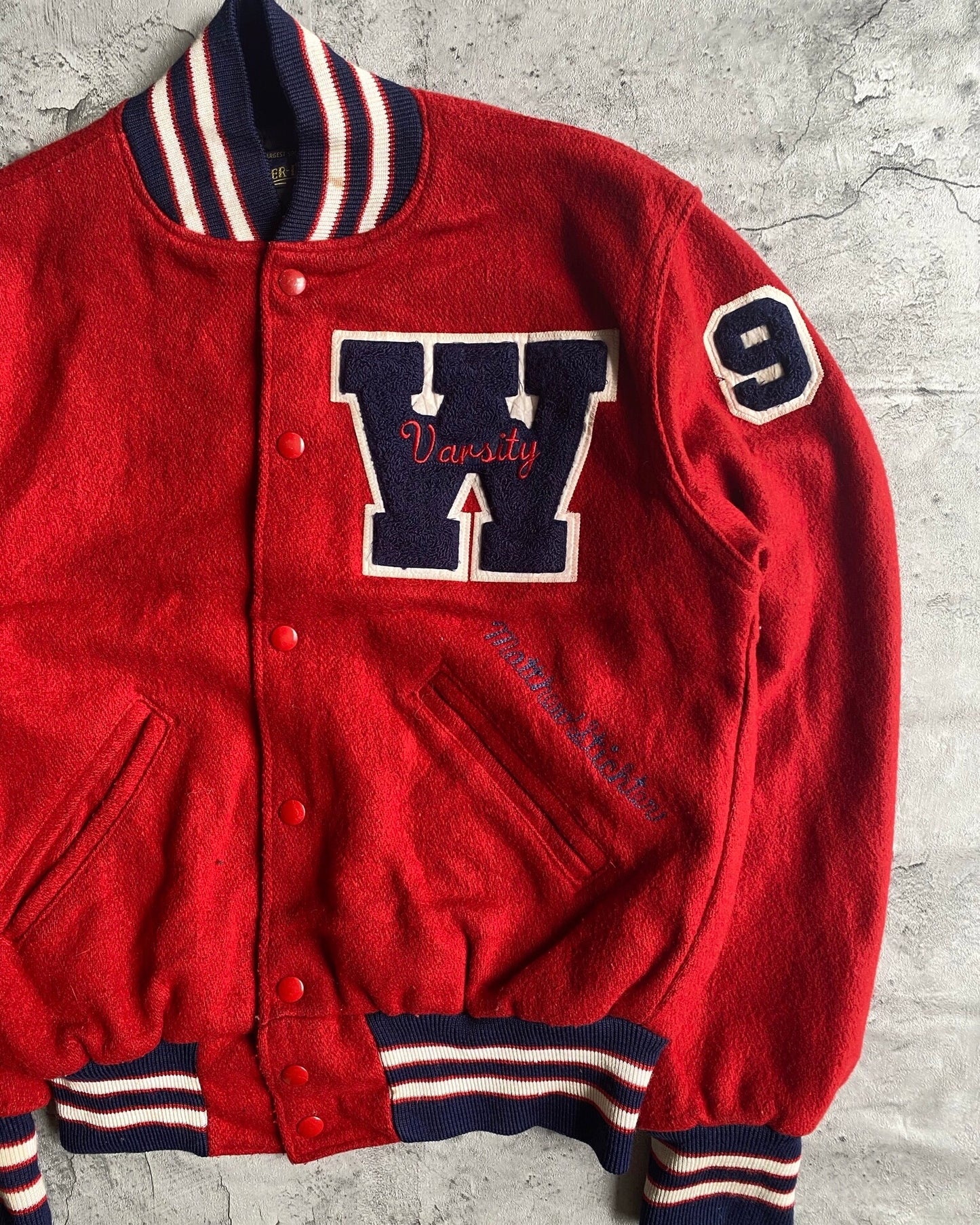 1992 'WORTHINGTON' WOOL VARSITY JACKET (S/M)