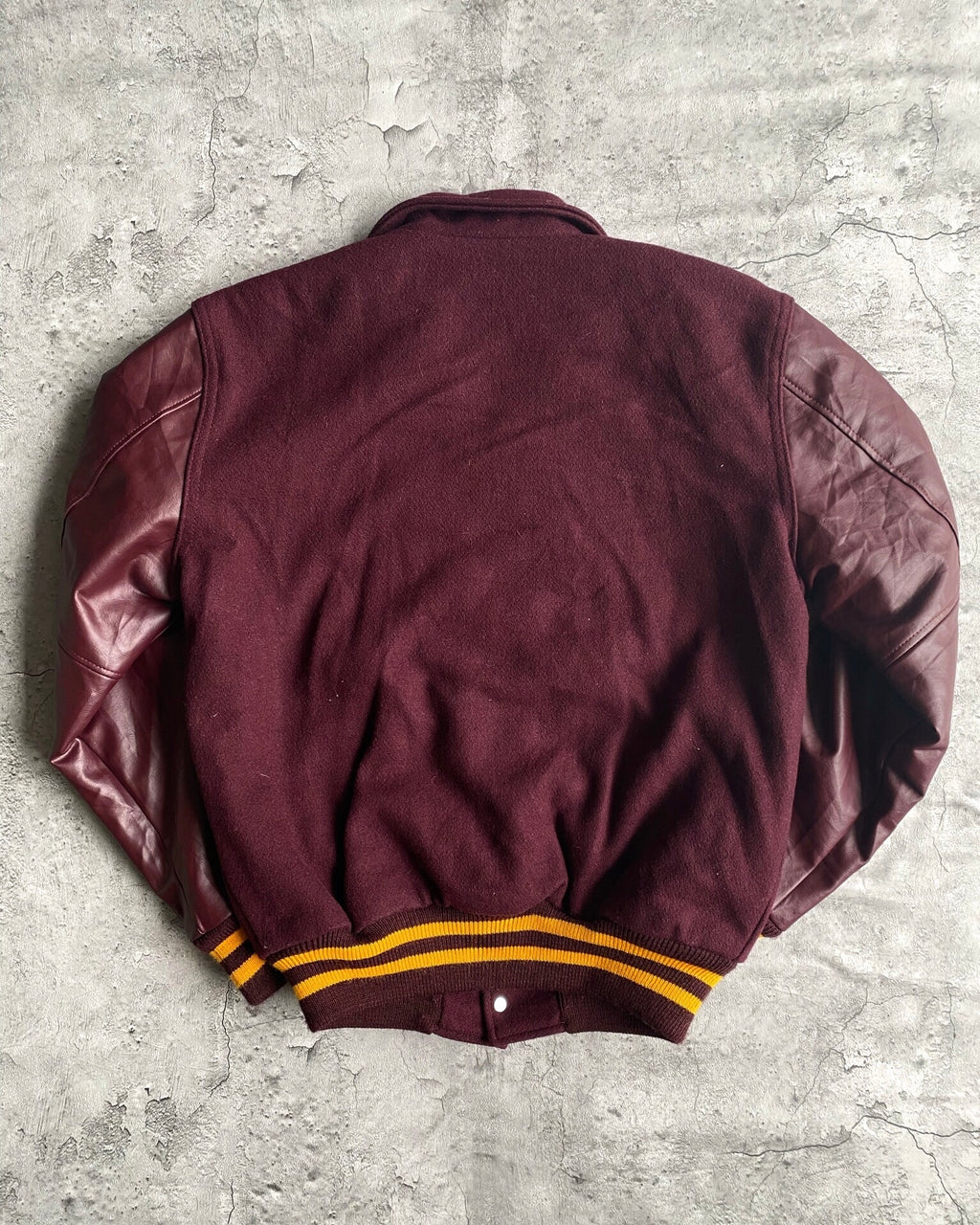 1990S 'L H' LETTERMAN VARSITY JACKET (S/M)