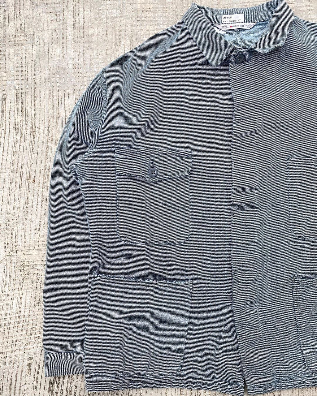 1970S SALT & PEPPER FRENCH WORKWEAR (M/L)