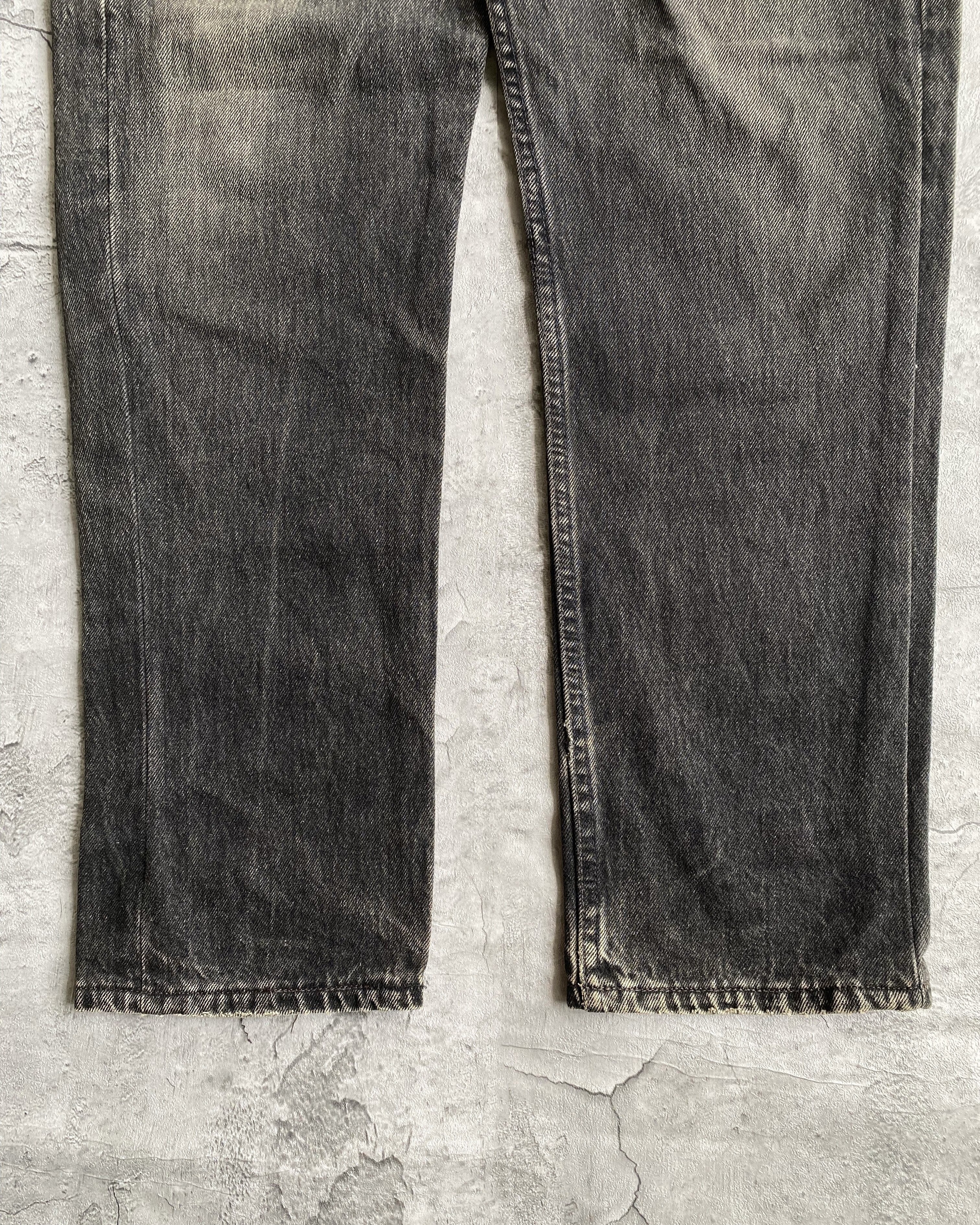 1990S FADED BLACK LEVI'S 501 JEANS (33X30)