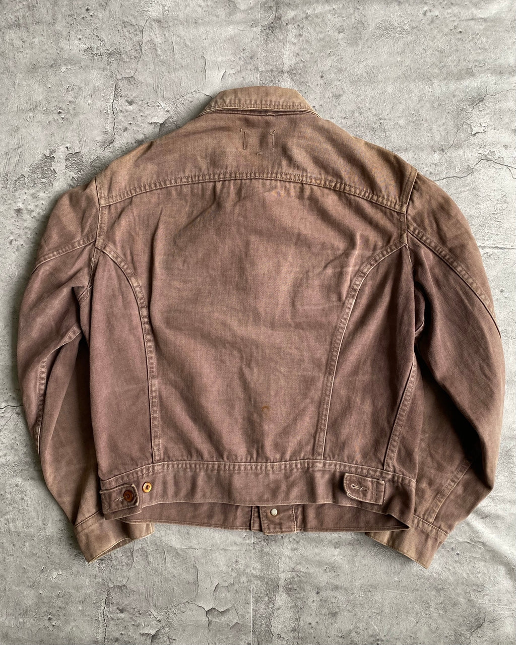 1970S SUN FADED LEE MOLESKIN JACKET (M)