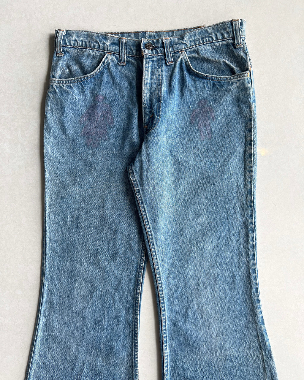 1970S FADED WASHED LEVI'S 684 BOOTCUT JEANS (34X34)